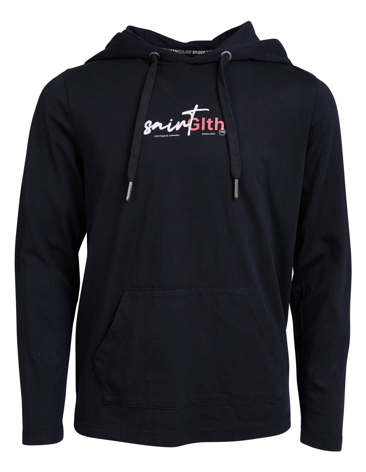 Teen Signature Hoodie Tee Washed Black