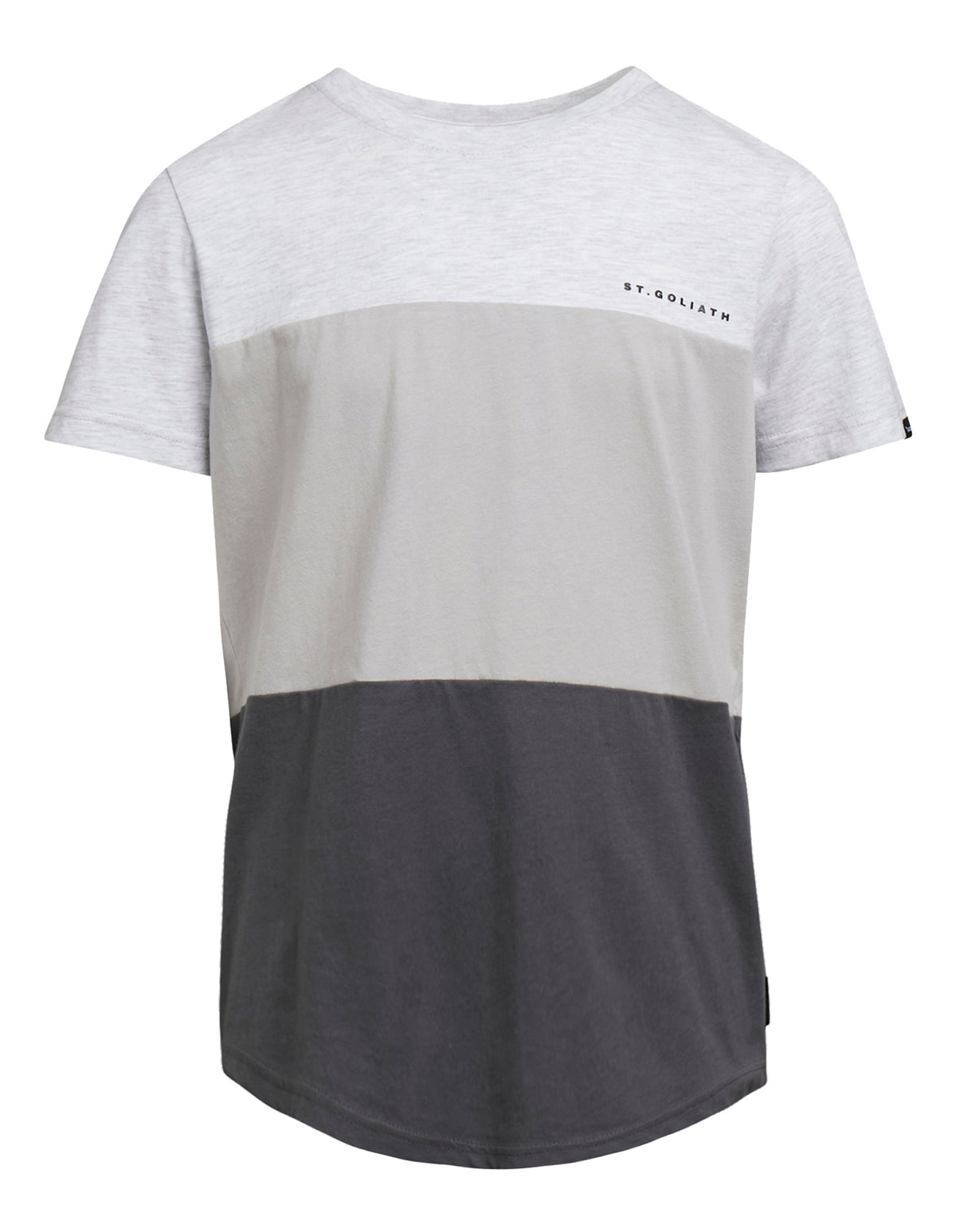 Kids Stg Splice Tee Grey Marle