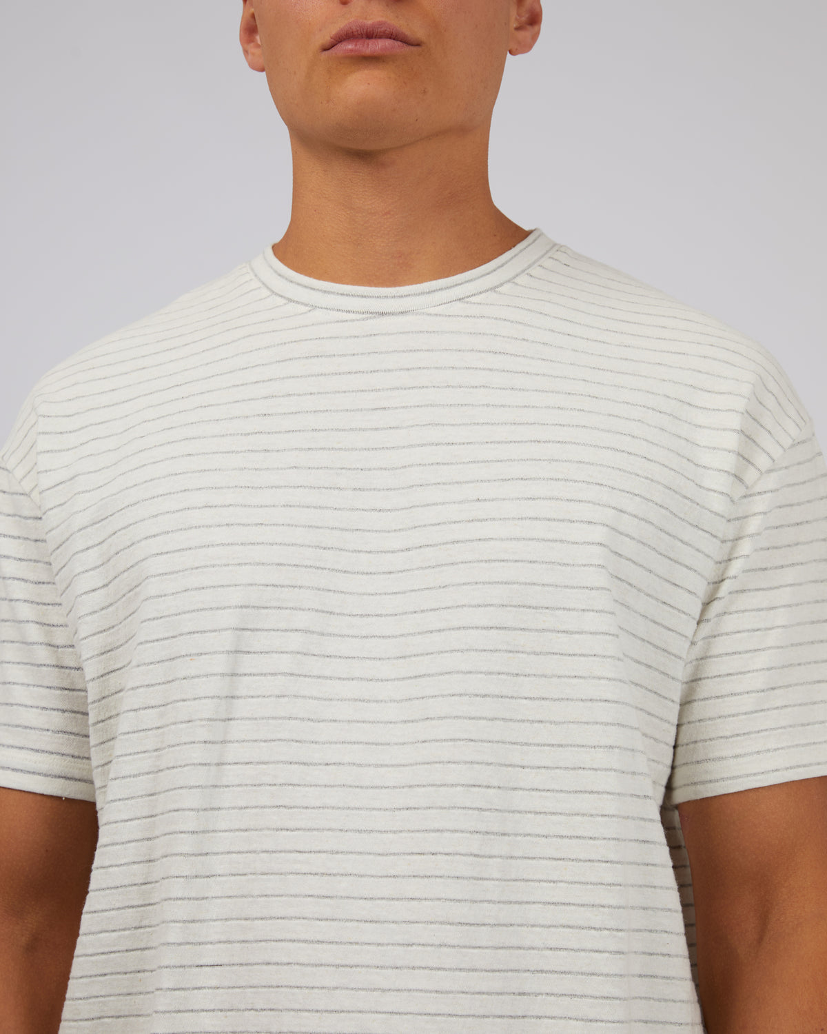 Hugo Stripe Tee White