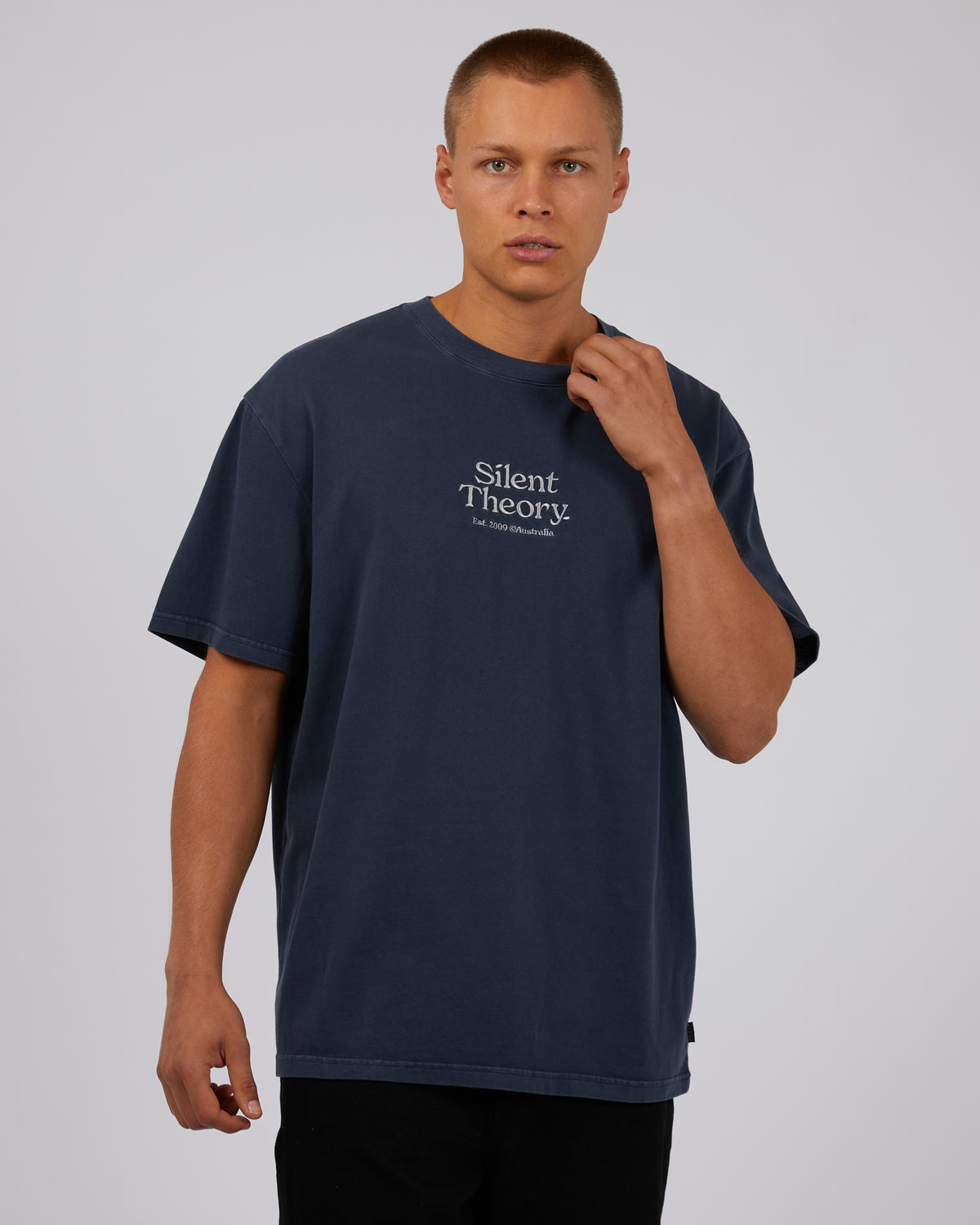 Classic Emb Tee Navy