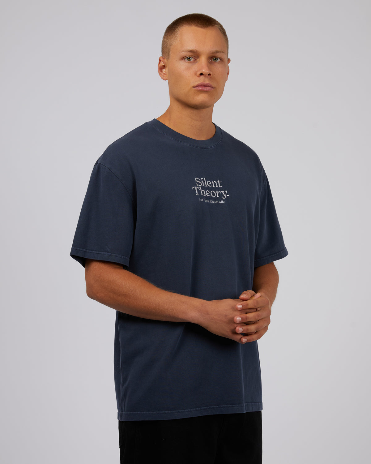 Classic Emb Tee Navy