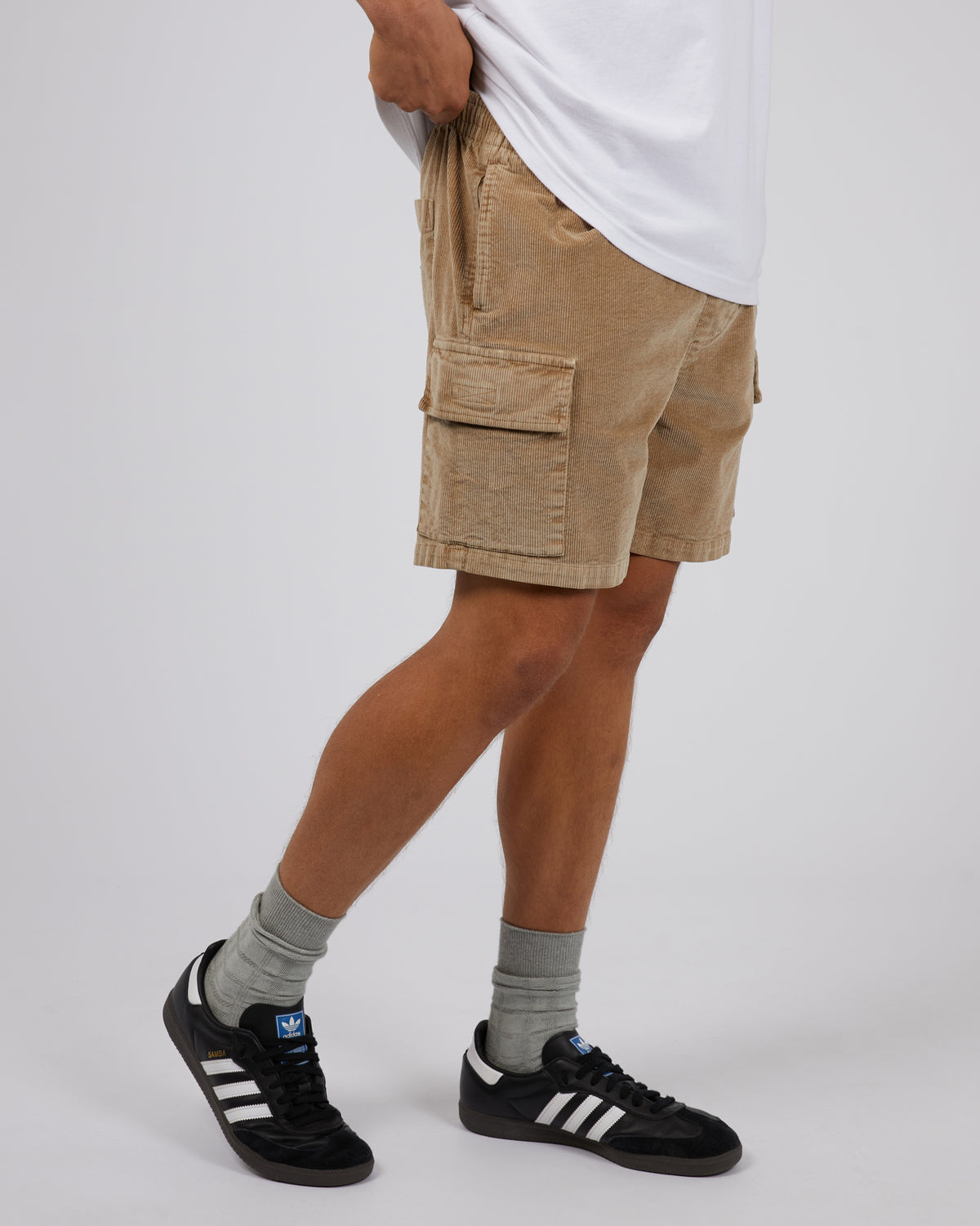 Cargo Cord Short Tan