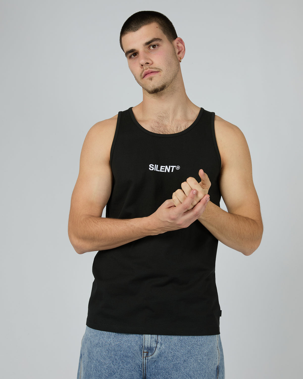 Strike Singlet Black