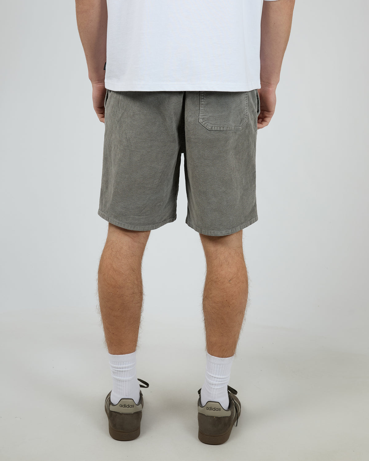 Cord Short Grey