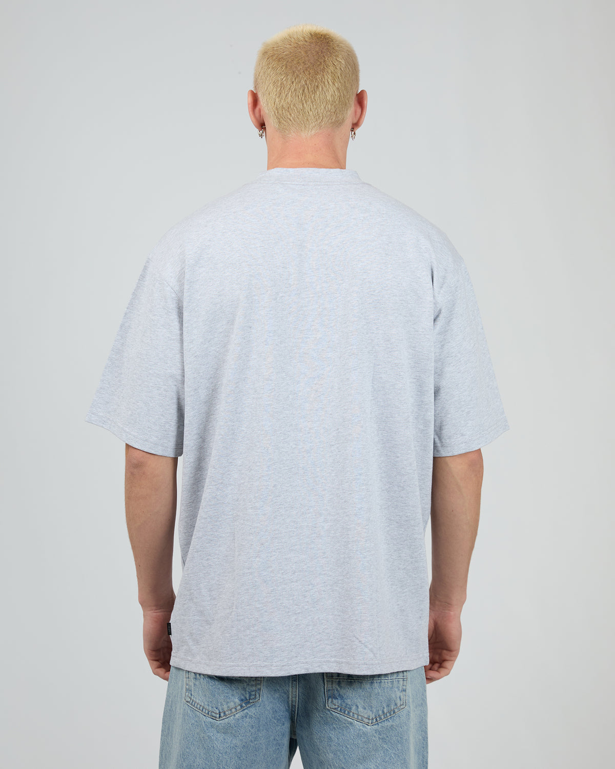 Heavy Weight Tee Grey Marle