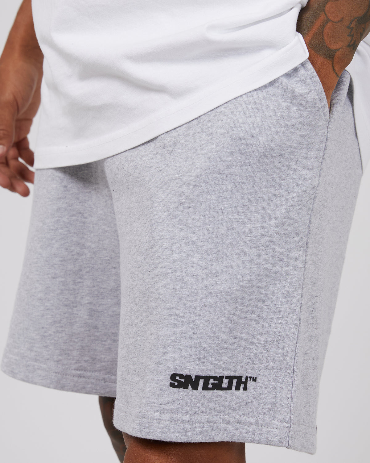 Track Fleece Short Grey Marle