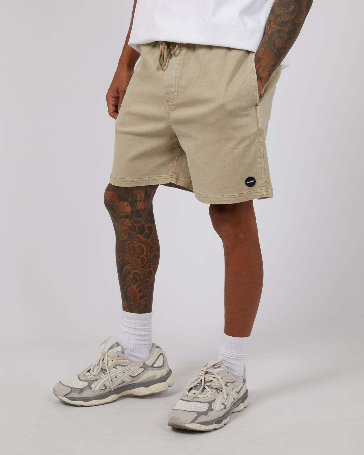 17&quot; Twill Jogger Sand