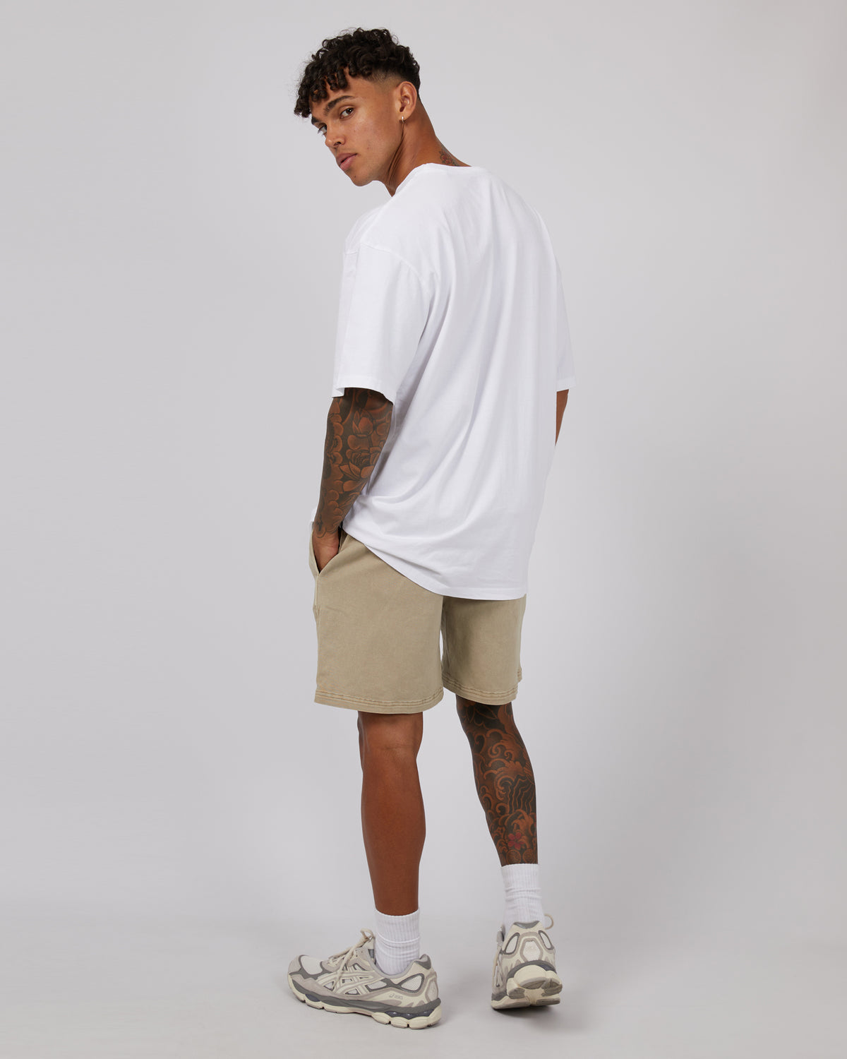 17&quot; Twill Jogger Sand