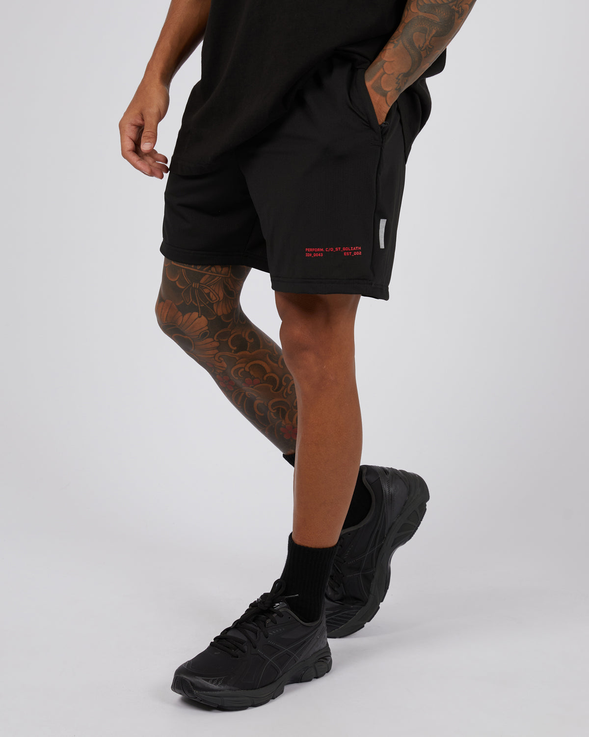 Gains Gym Short Black