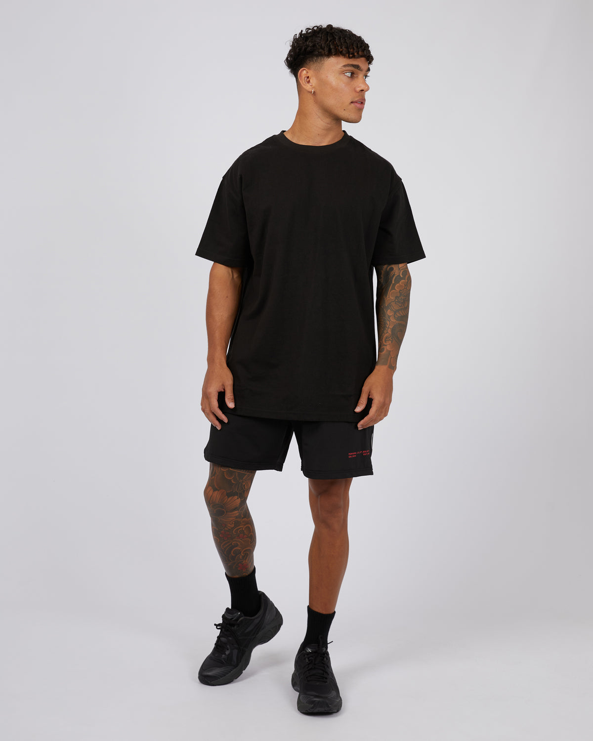 Gains Gym Short Black