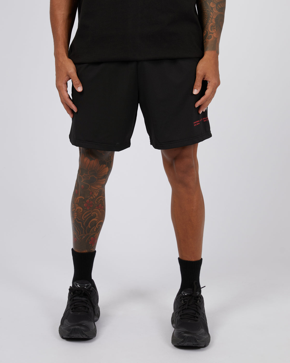 Gains Gym Short Black