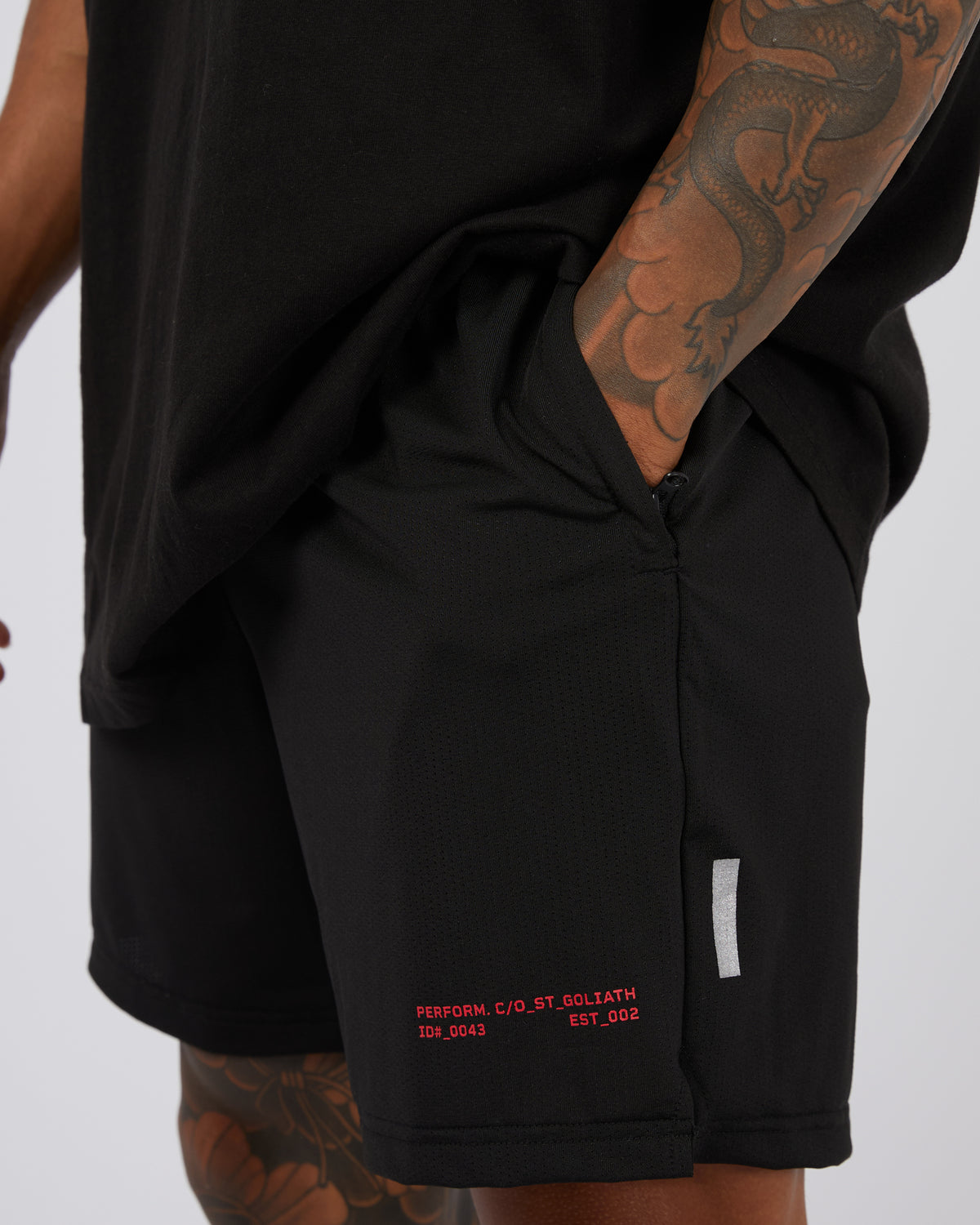 Gains Gym Short Black