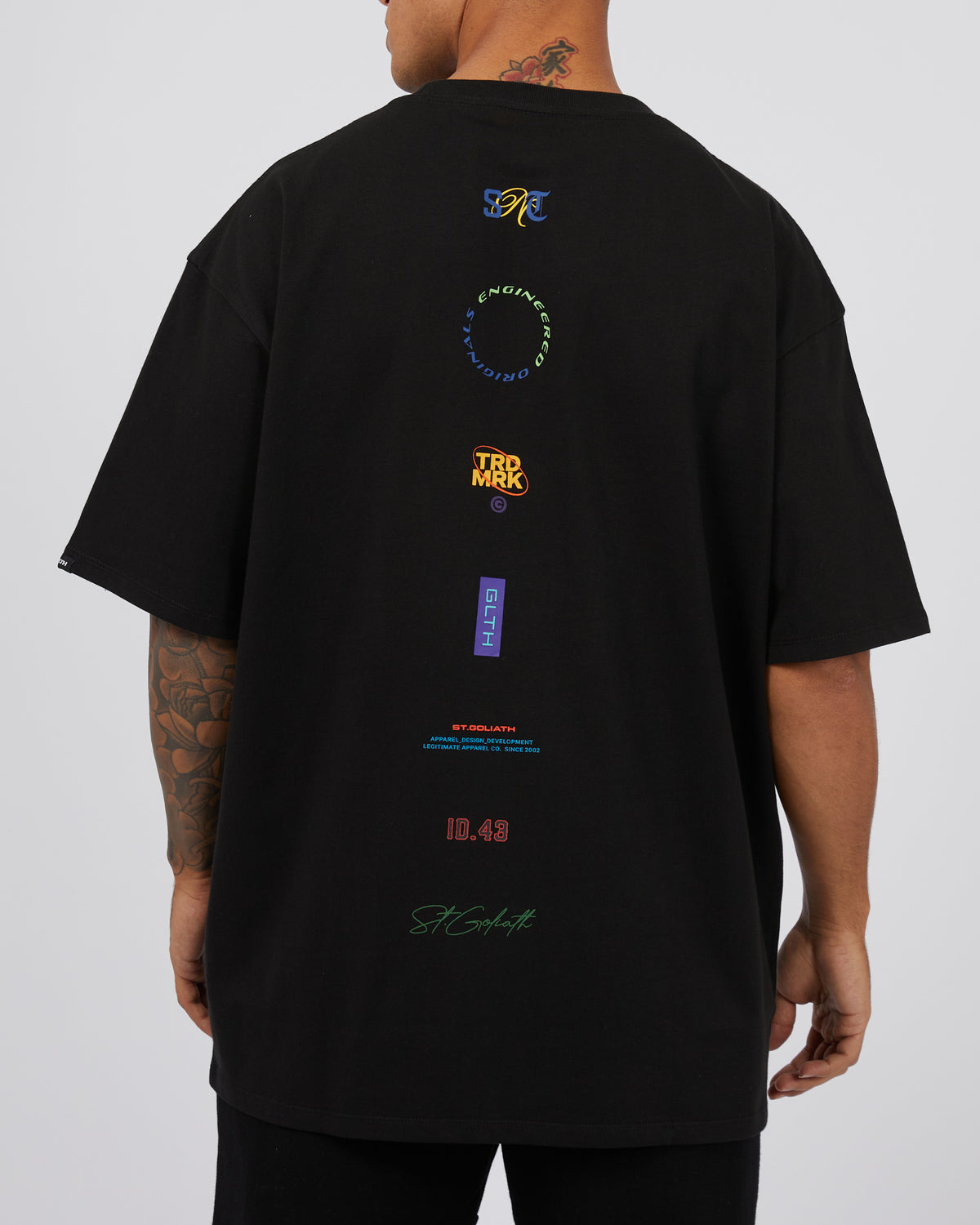 Logo Stack Tee Black