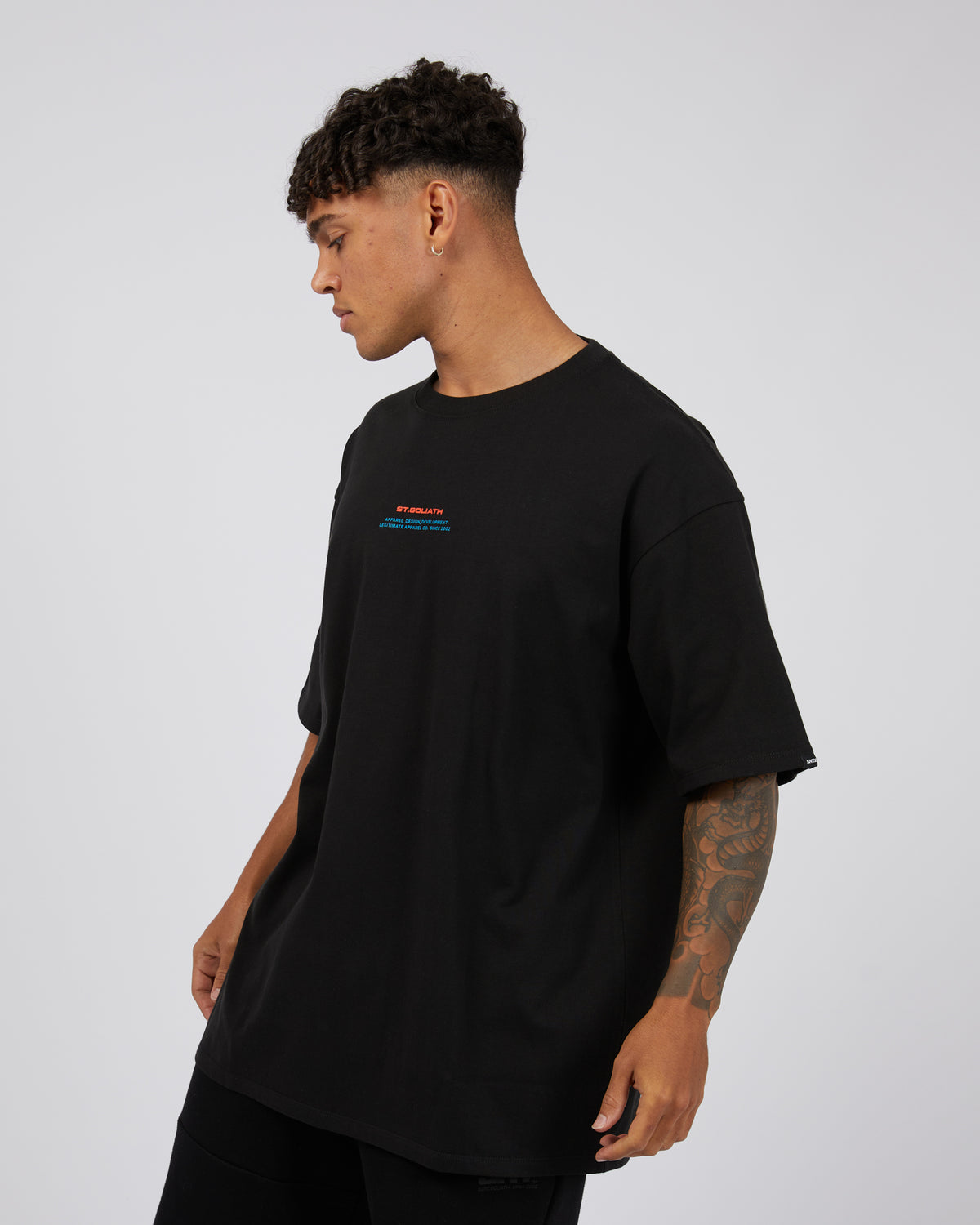 Logo Stack Tee Black