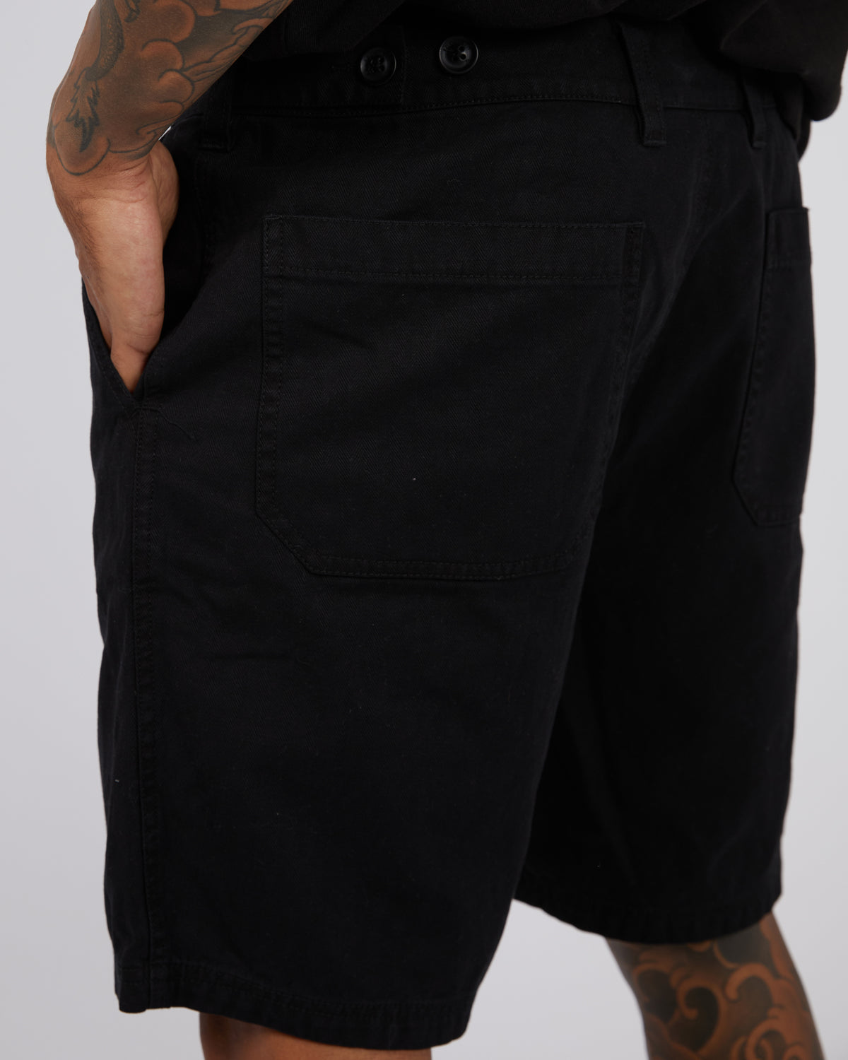 Ridge Tab Short Black