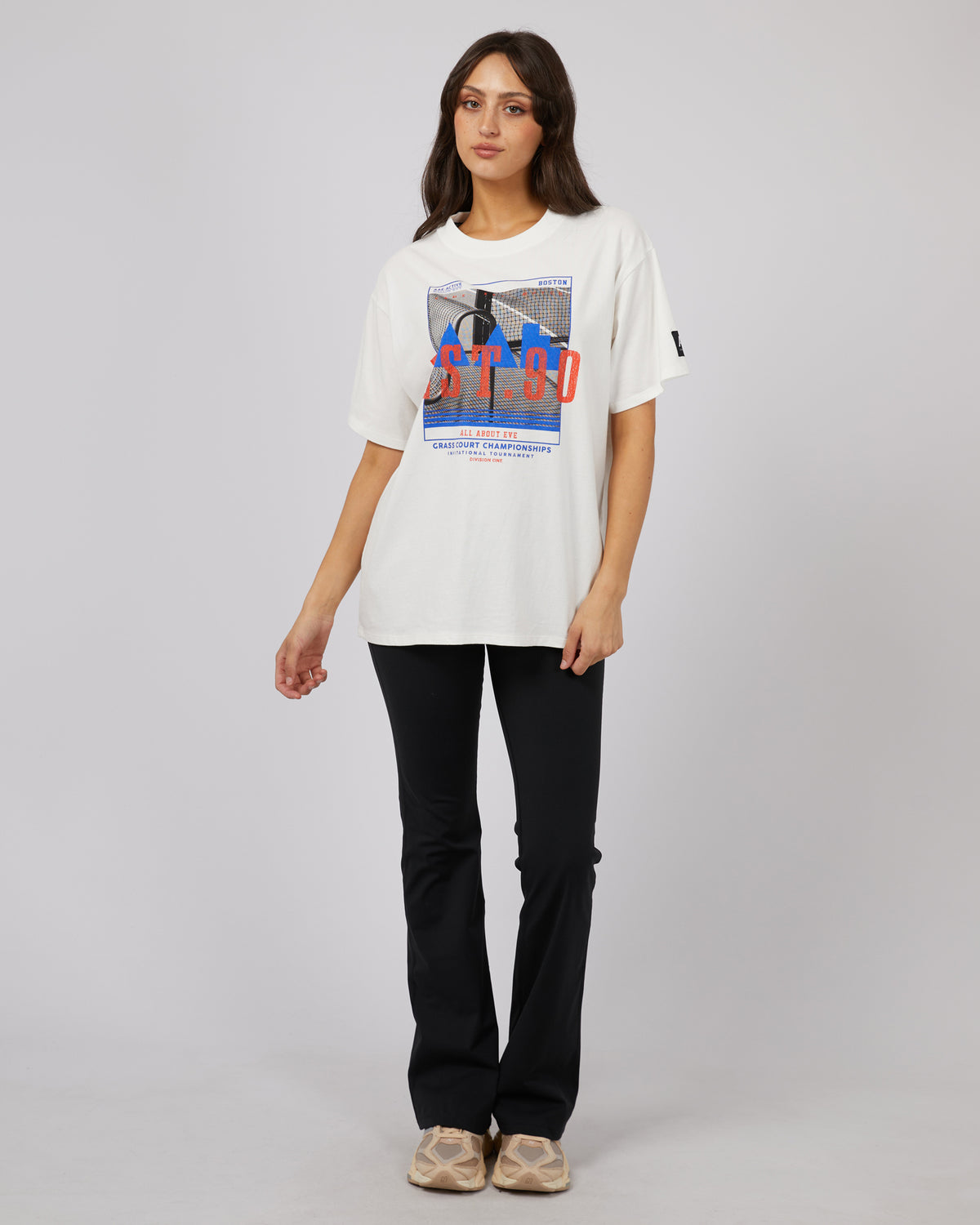 Active Sessions O/S Tee Vintage White