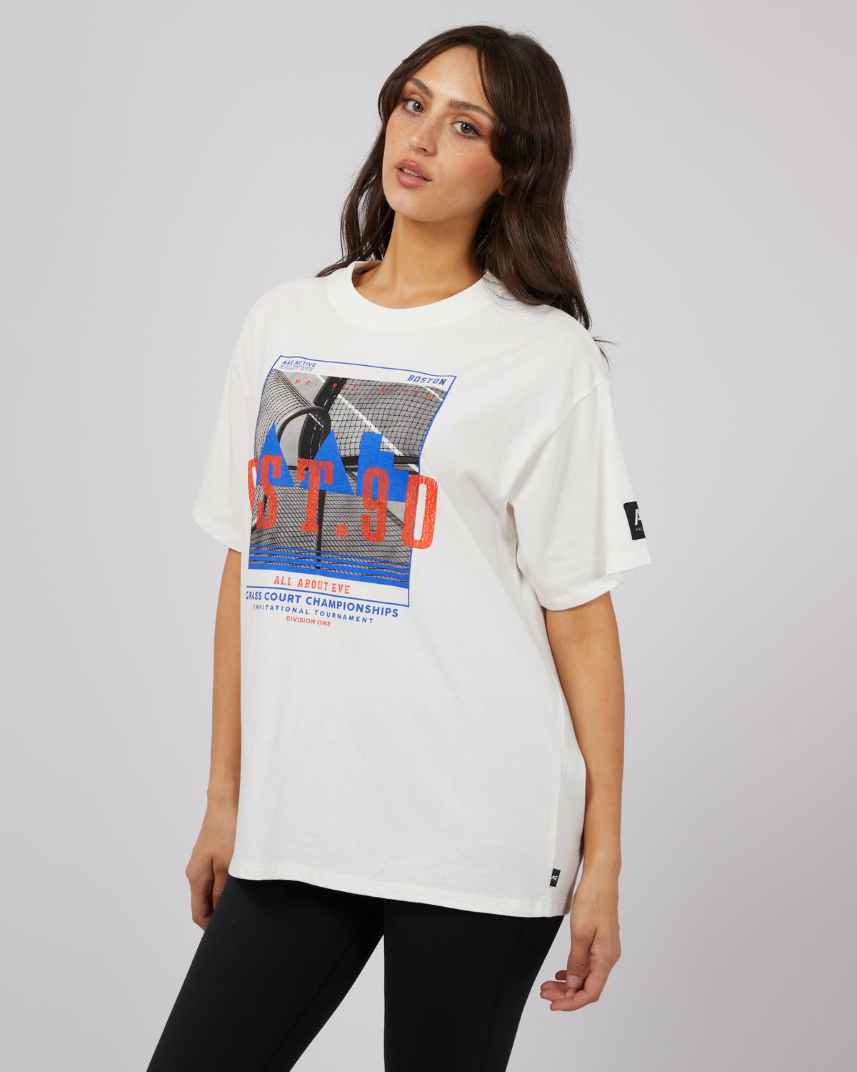 Active Sessions O/S Tee Vintage White