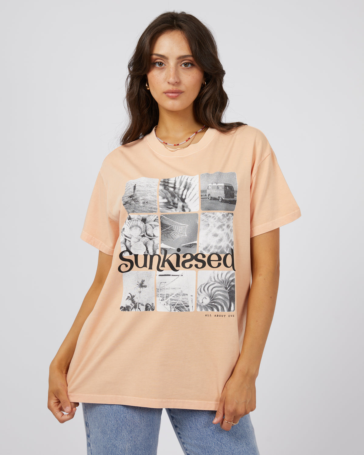 Sun Kissed Standard Tee Peach