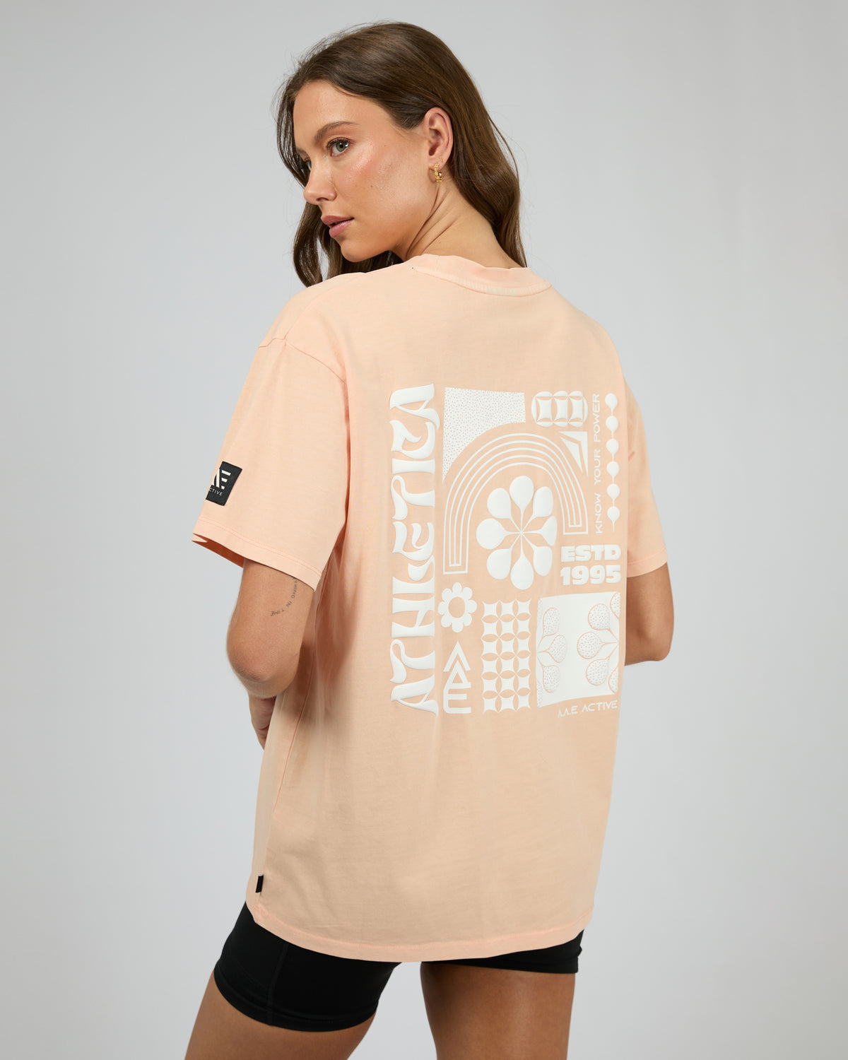 Athletica Oversized Tee Peach