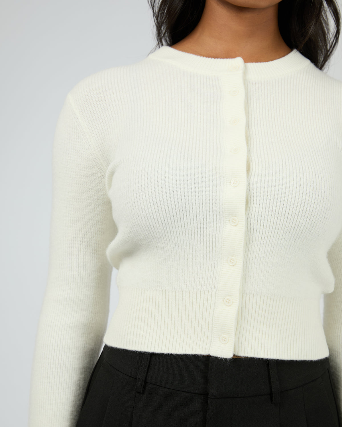 Waldorf Cardigan Vintage White