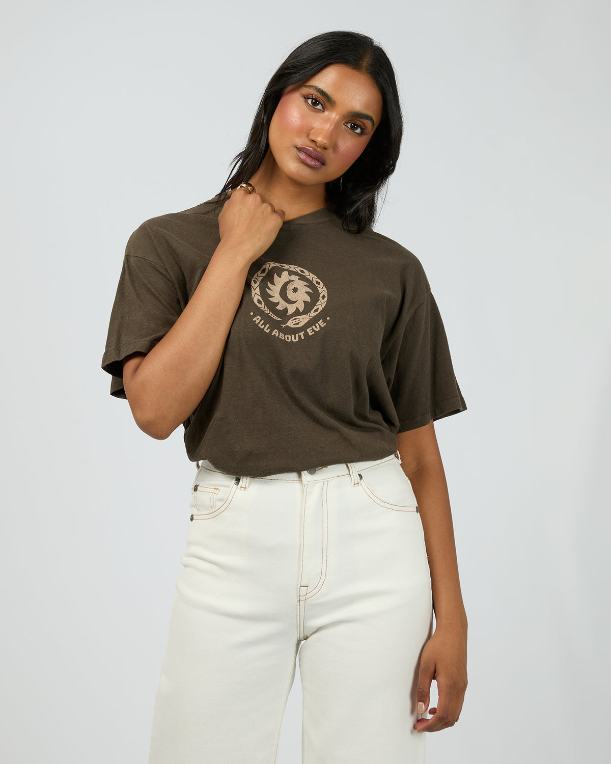 Mirador Oversized Tee Brown