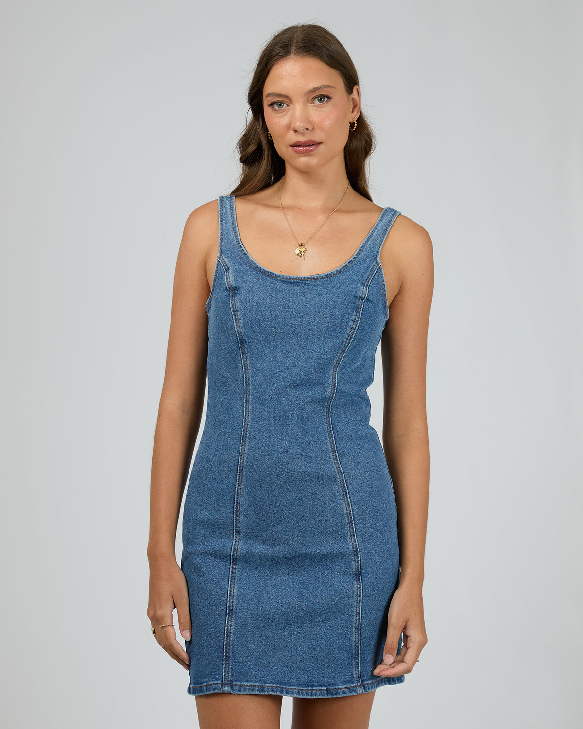 Alexandra Mini Dress Heritage Blue