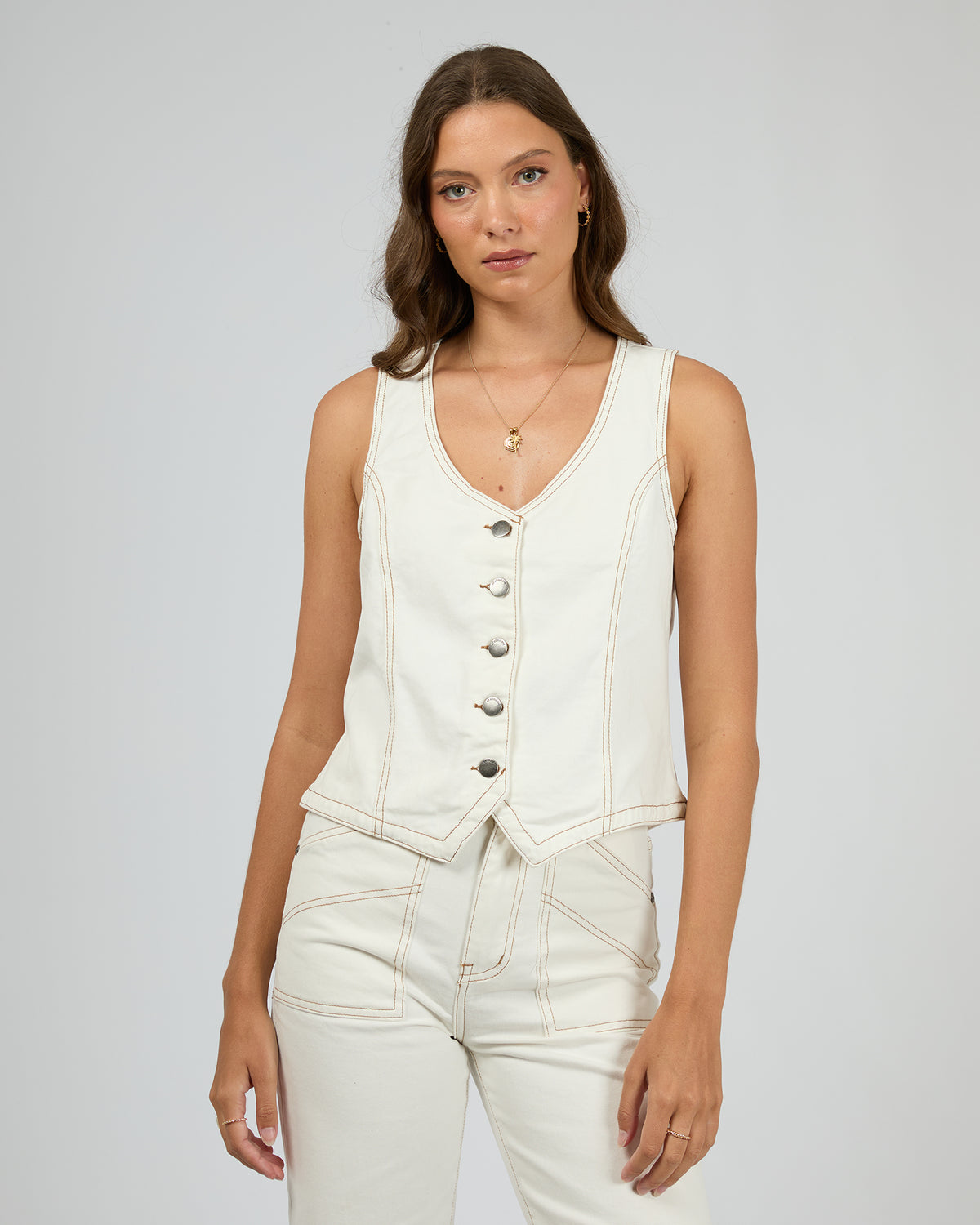 Korin Vest Vintage White