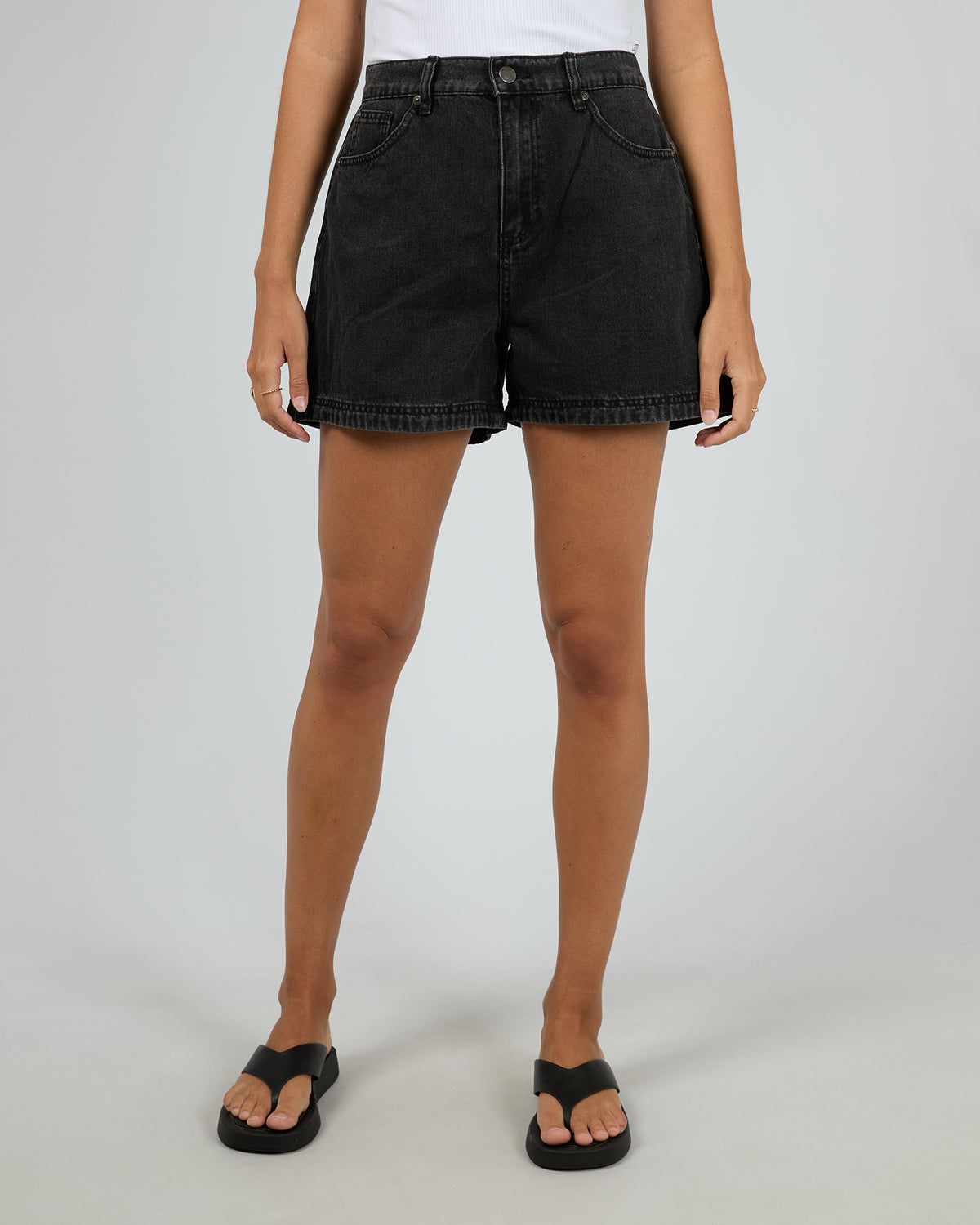 Josie Short Washed Black