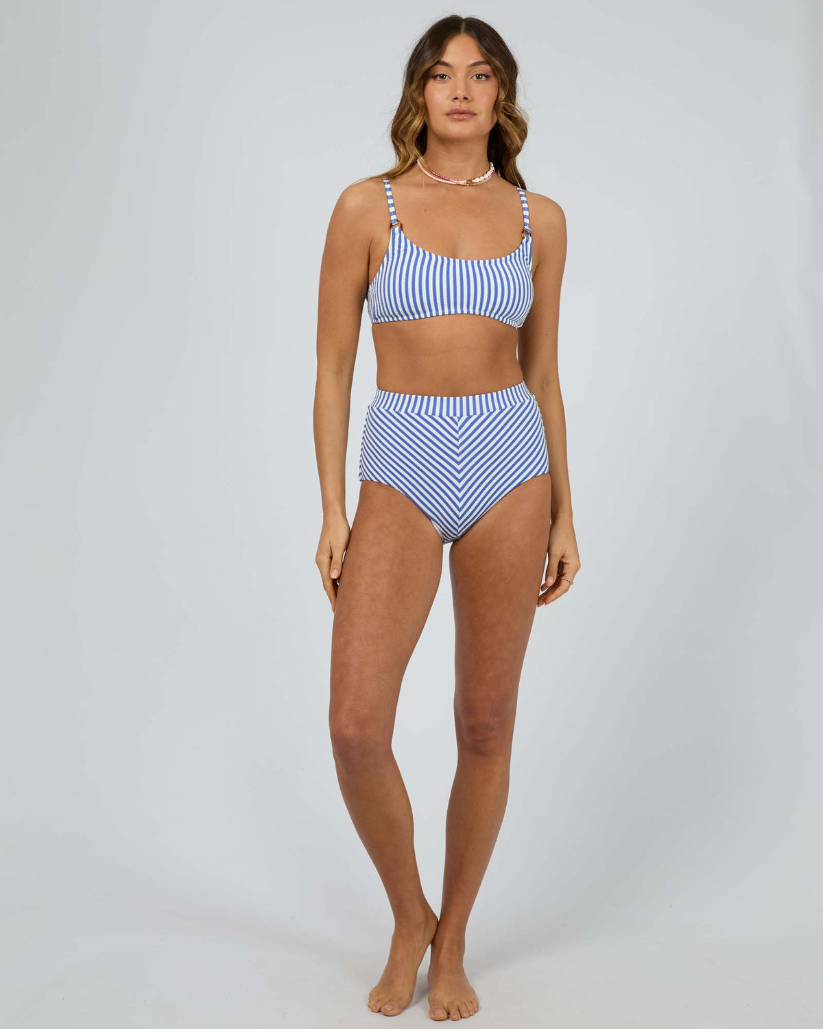 Amore Stripe Bandeau White