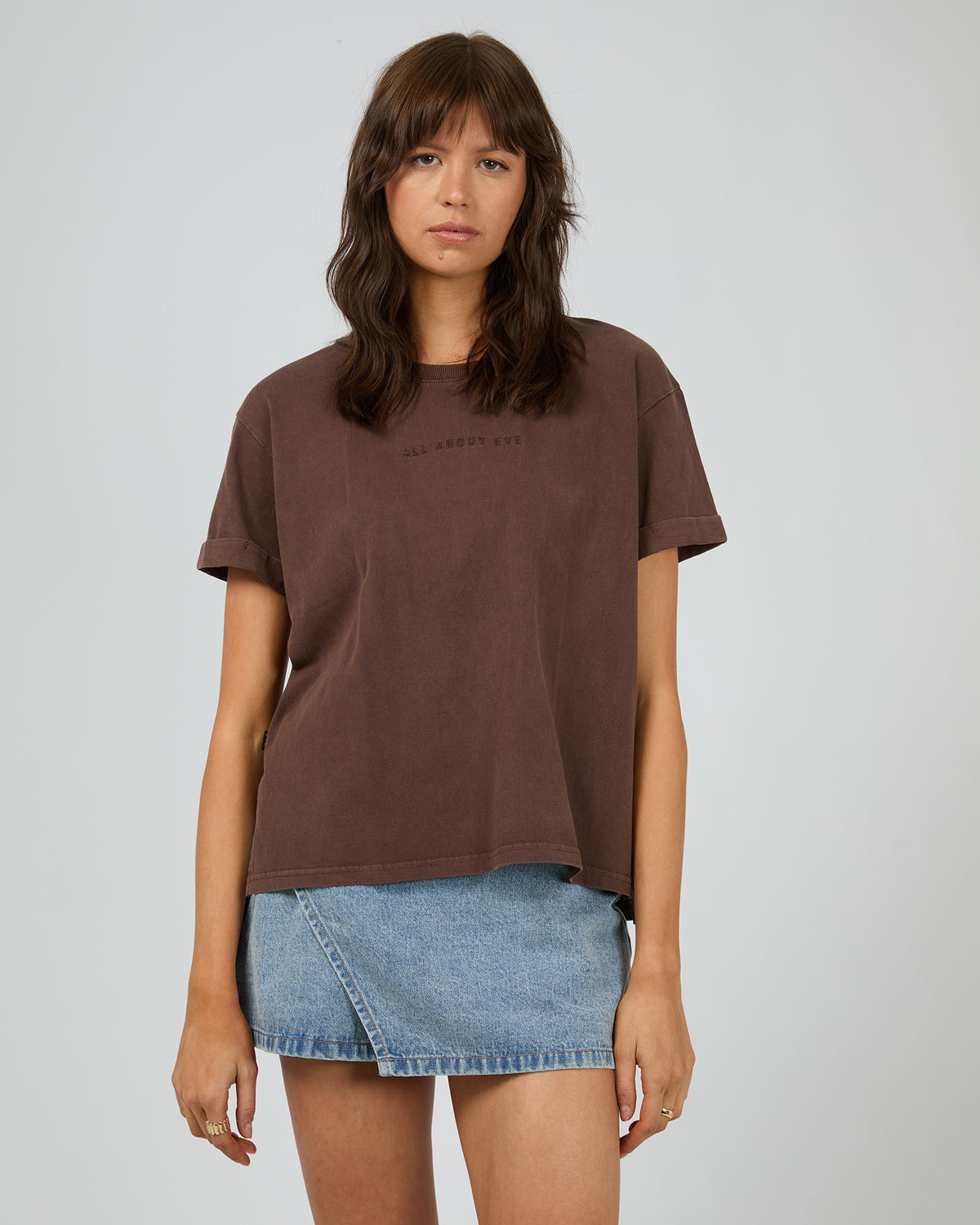 Aae Washed Tee Brown