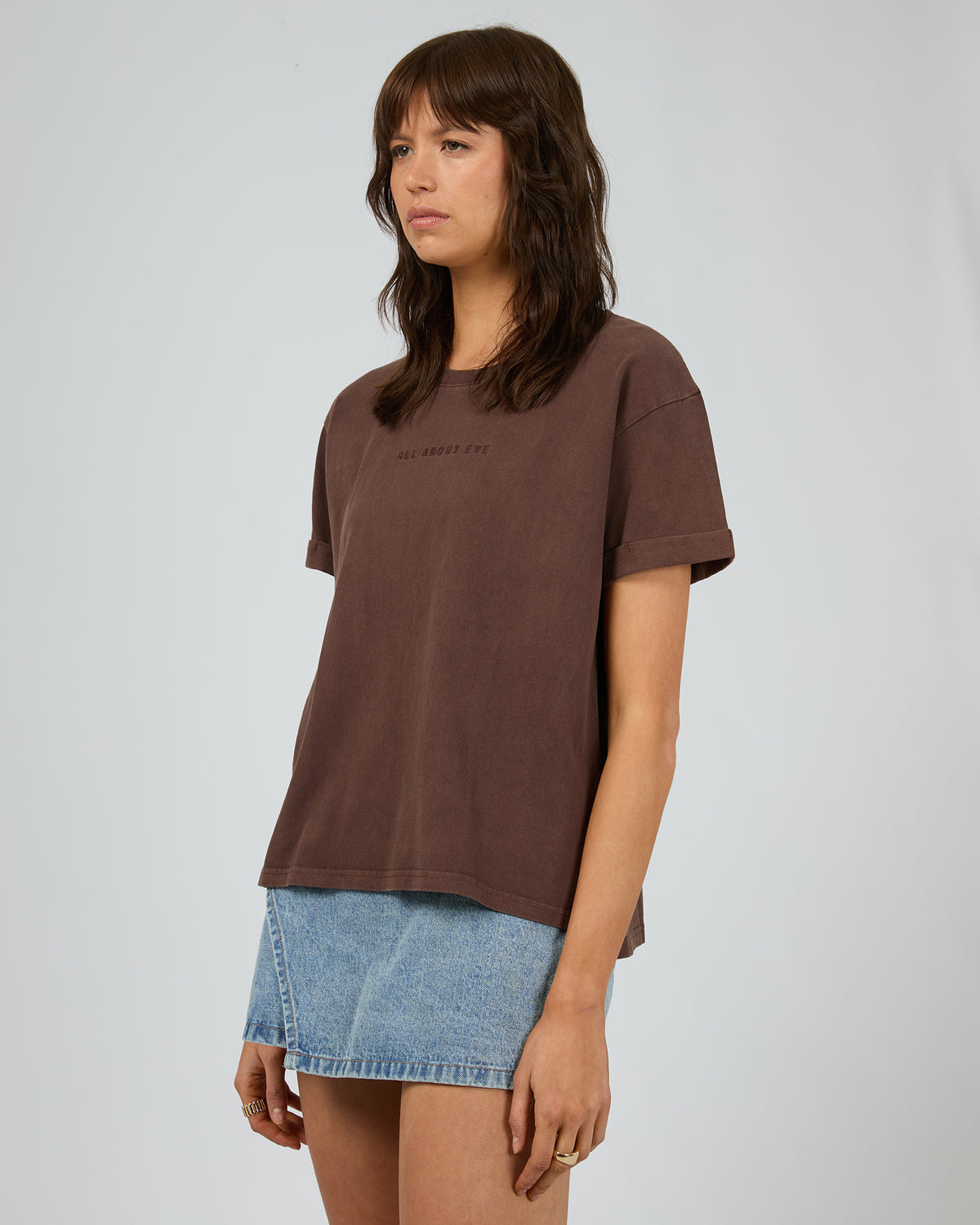 Aae Washed Tee Brown