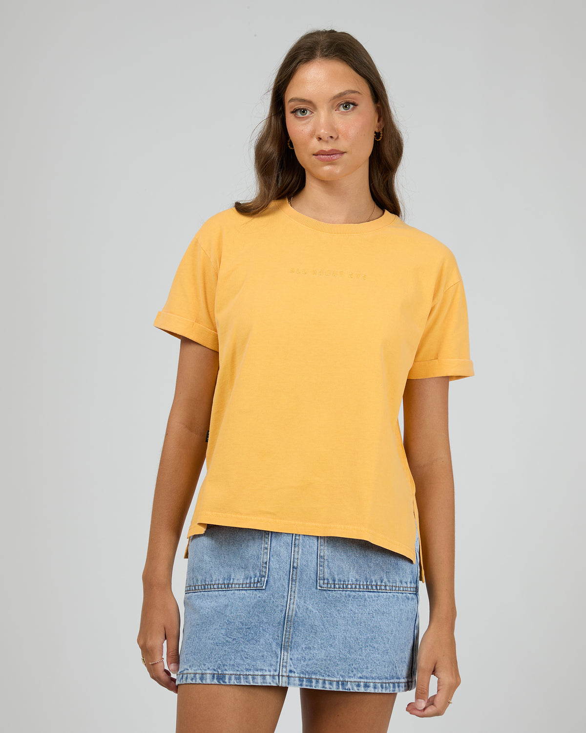 Aae Washed Tee Yellow