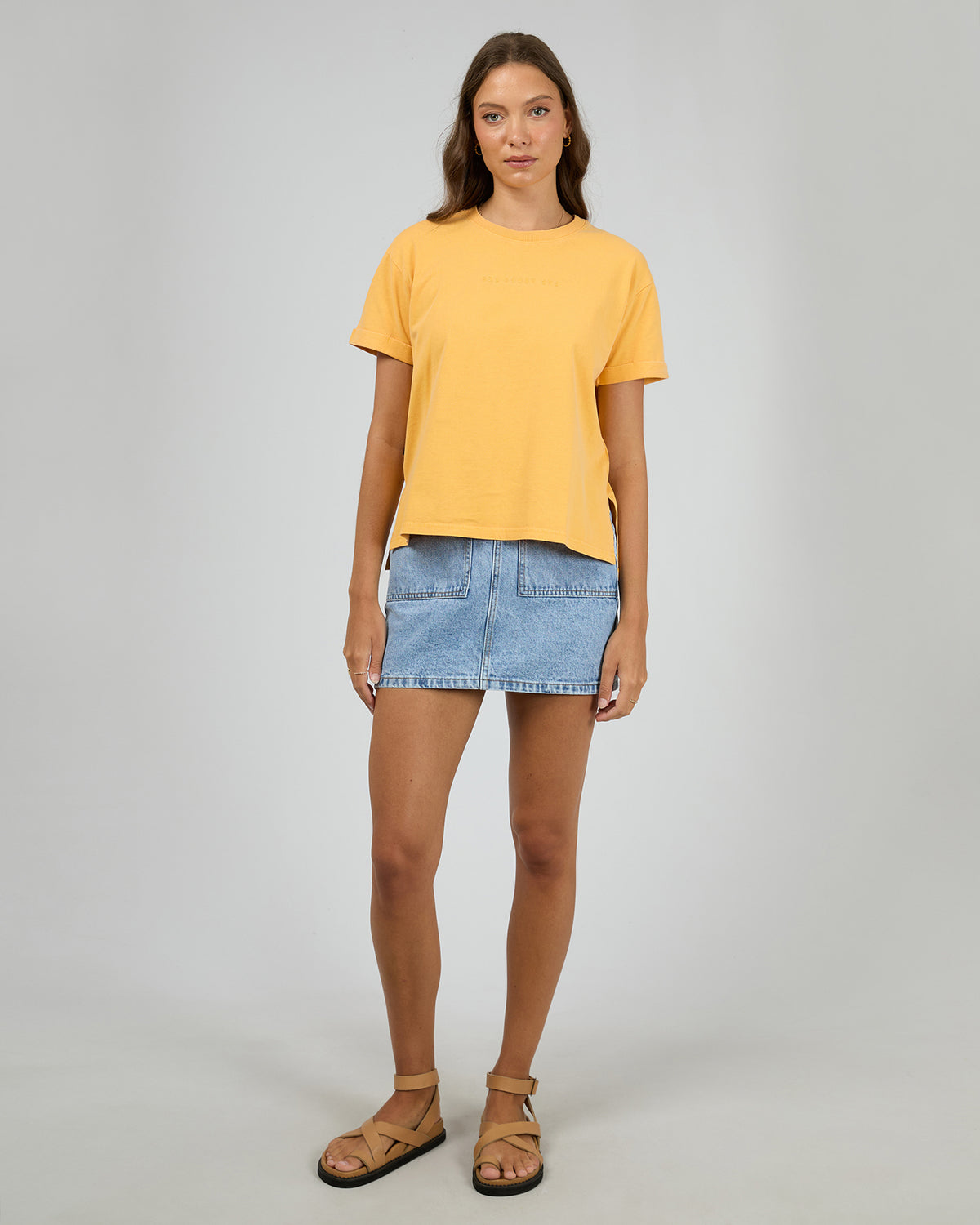 Aae Washed Tee Yellow