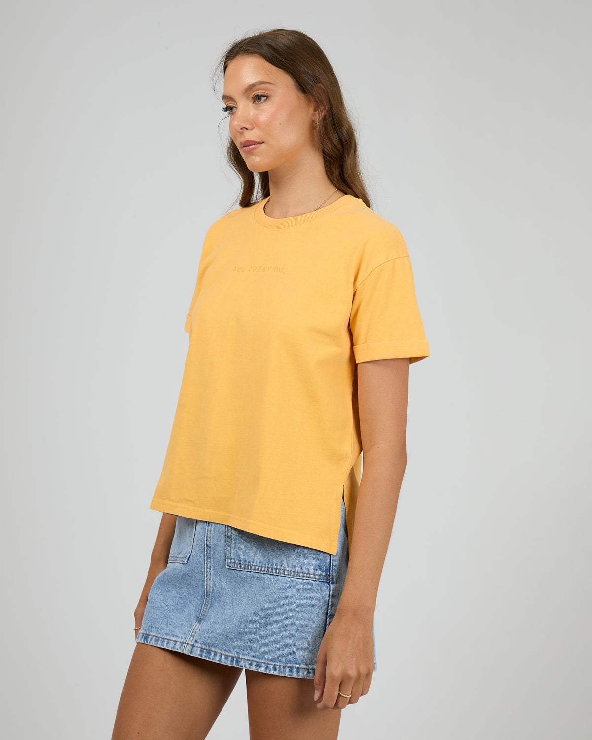 Aae Washed Tee Yellow