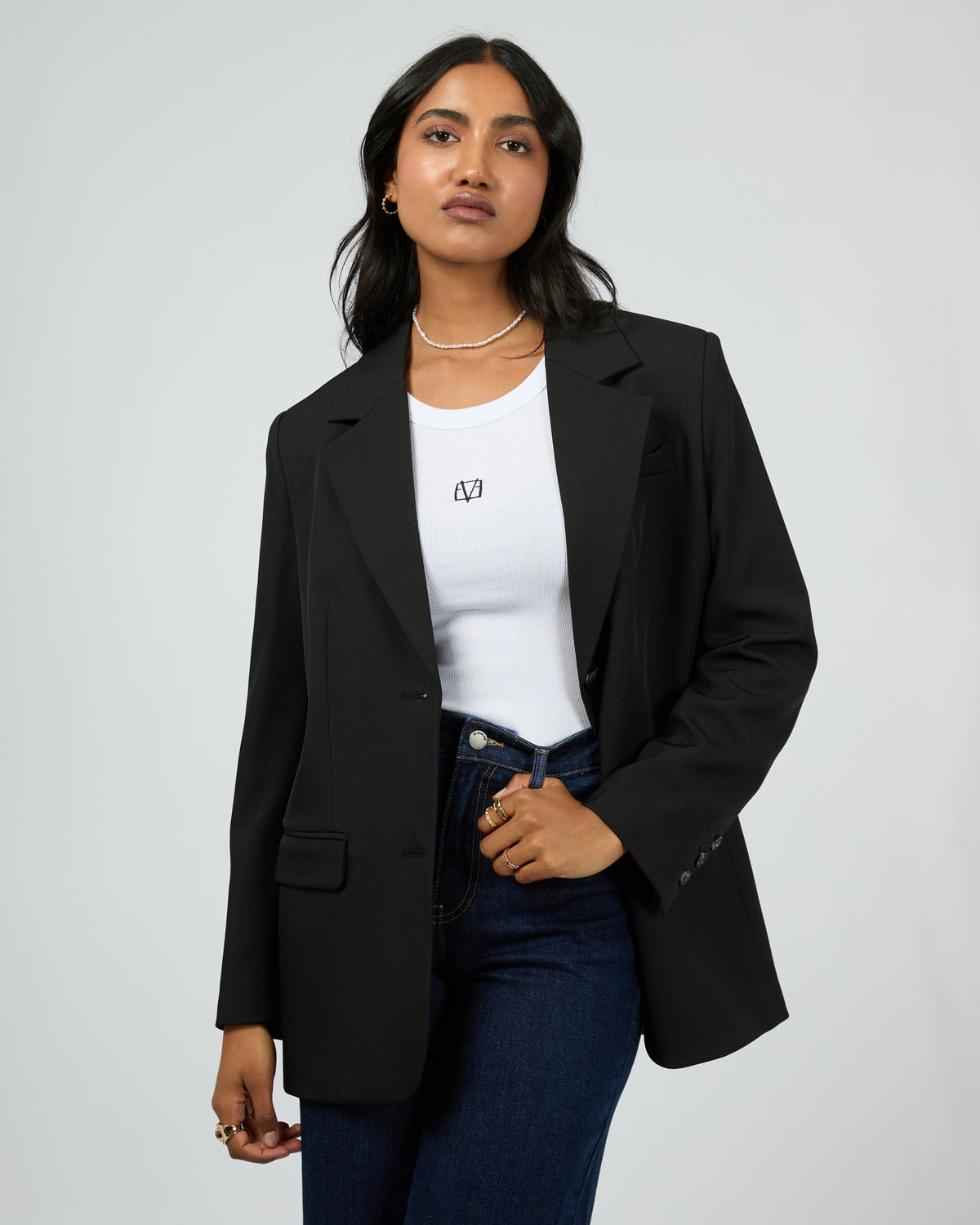 Eve Luxe Basic Blazer Black