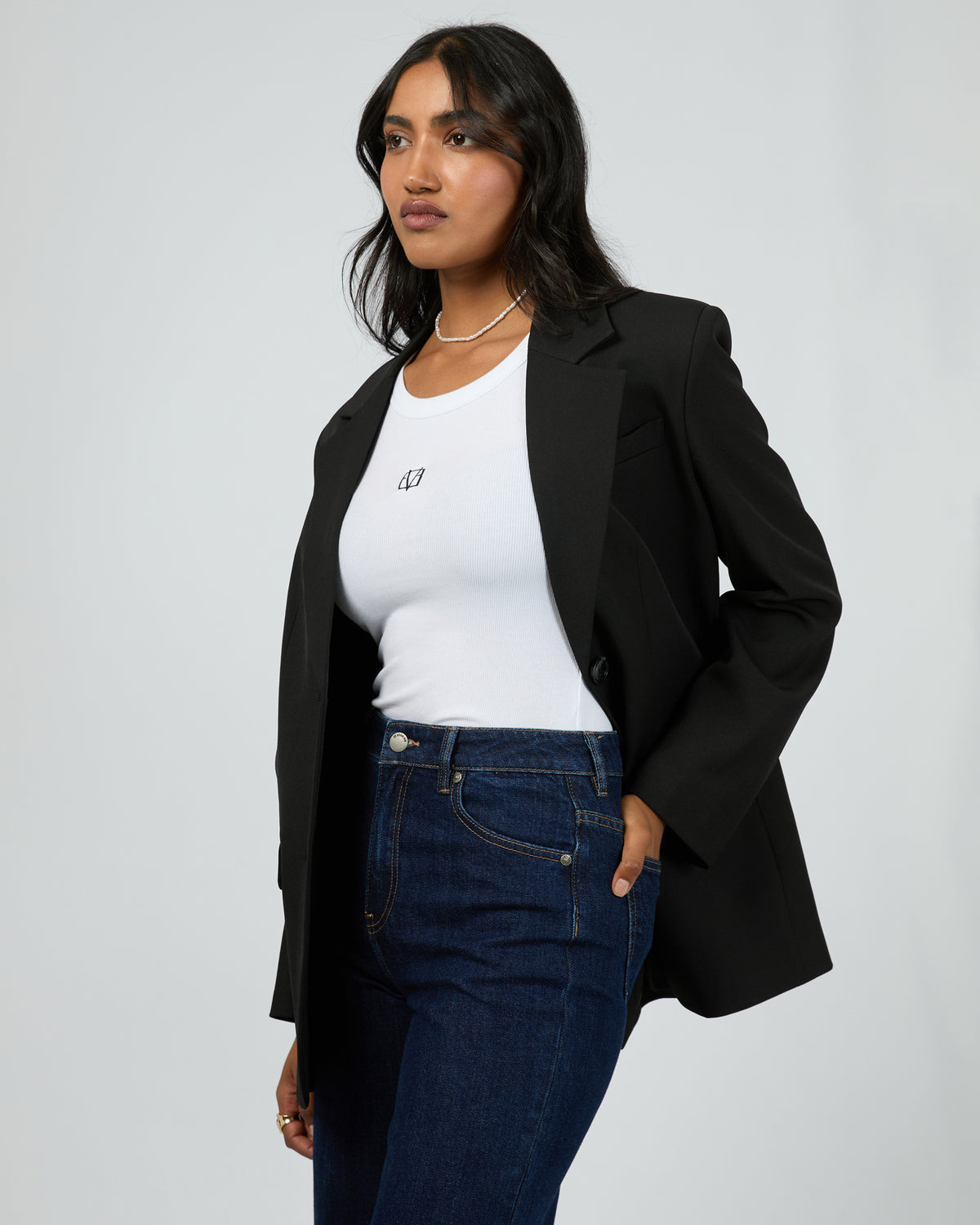 Eve Luxe Basic Blazer Black