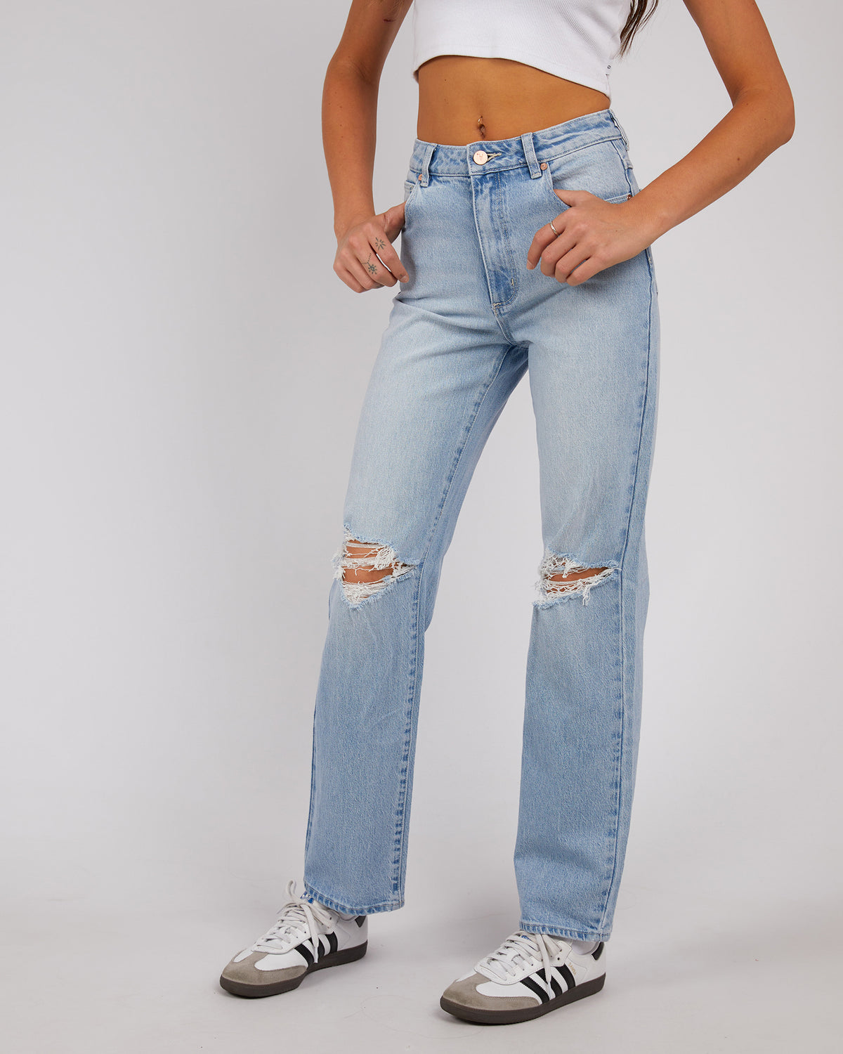 A 94 High Straight Gina Jean Rip Blue