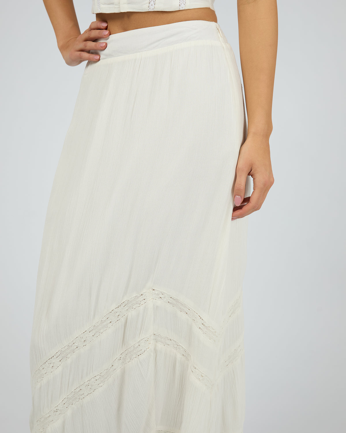 Natalia Maxi Skirt Vintage White