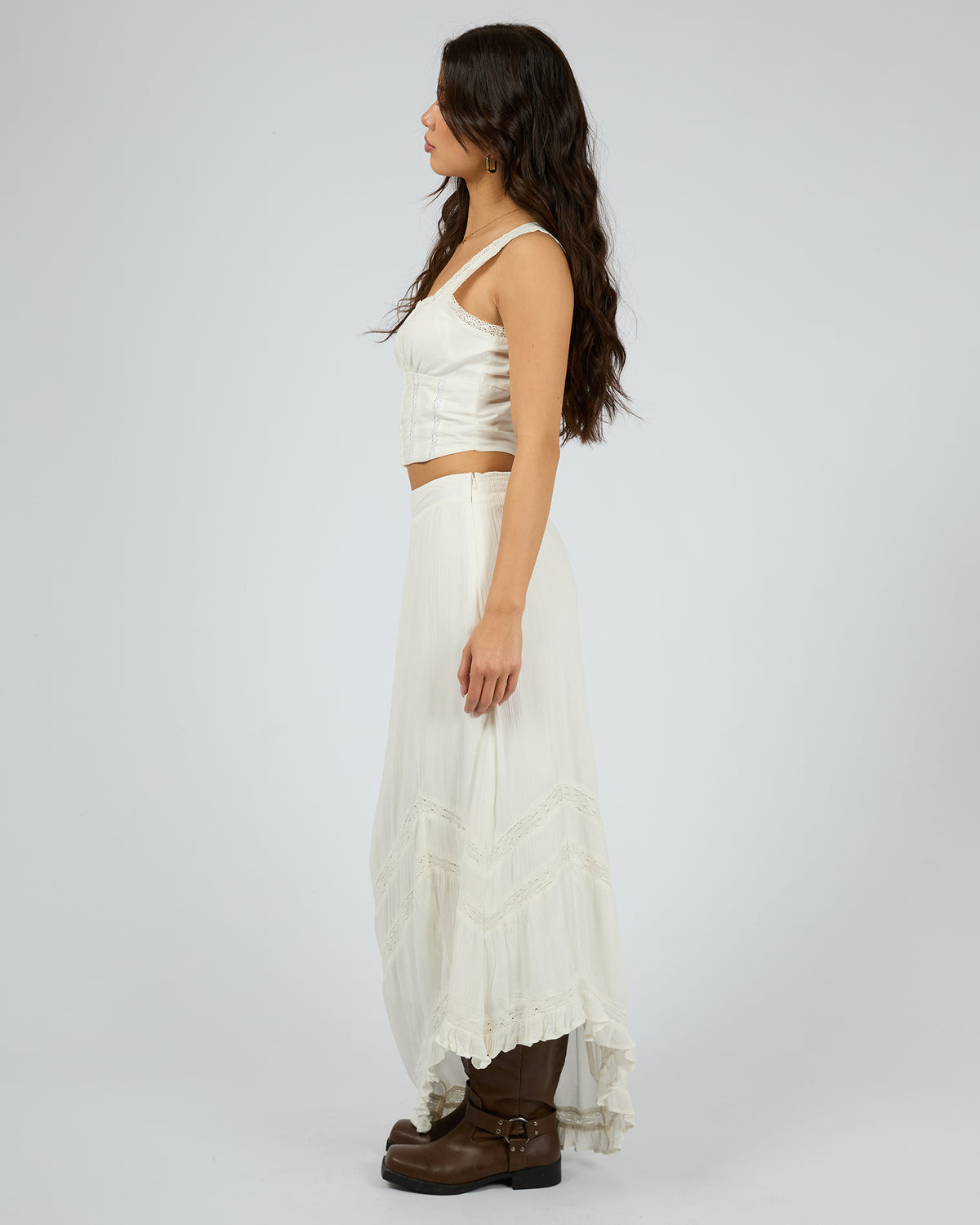 Natalia Maxi Skirt Vintage White