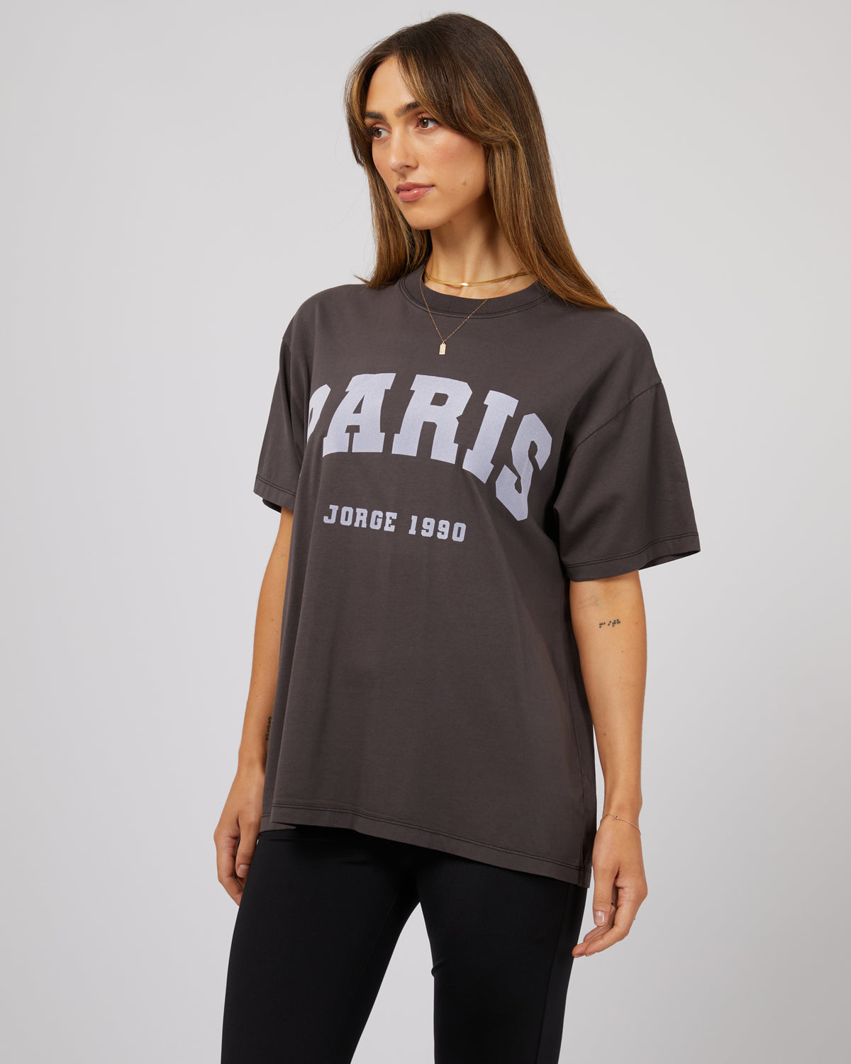 Paris Tee Washed Black