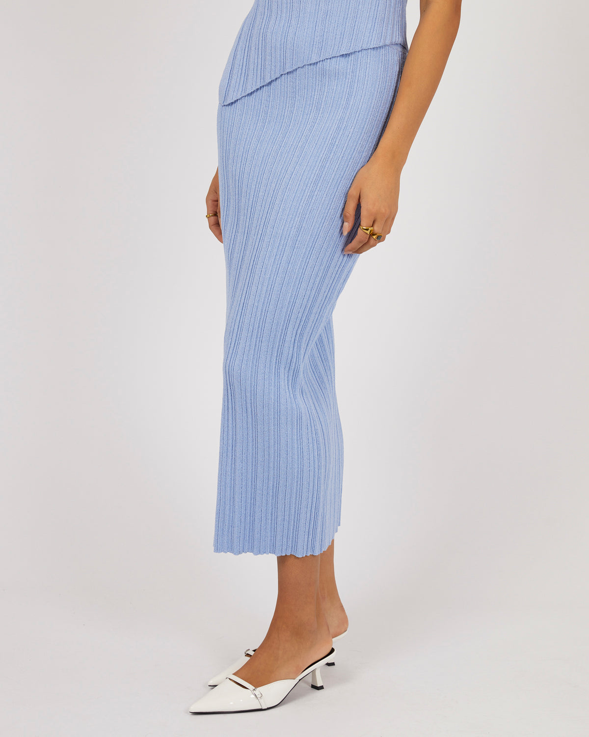 Louise Maxi Skirt Blue