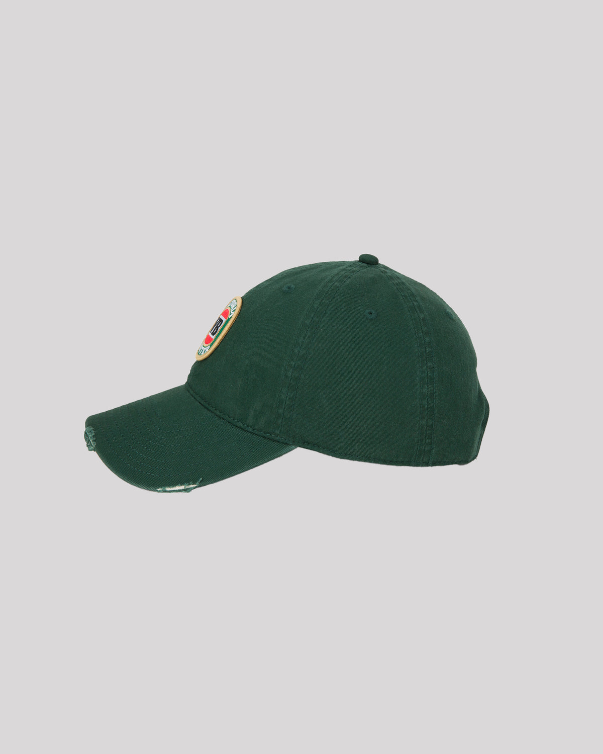 Vb Retro Distressed Cap Bottle Green