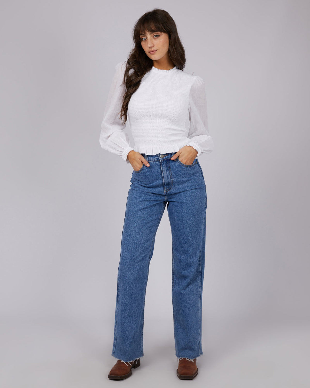 All About Eve-Audrina Top White-Edge Clothing