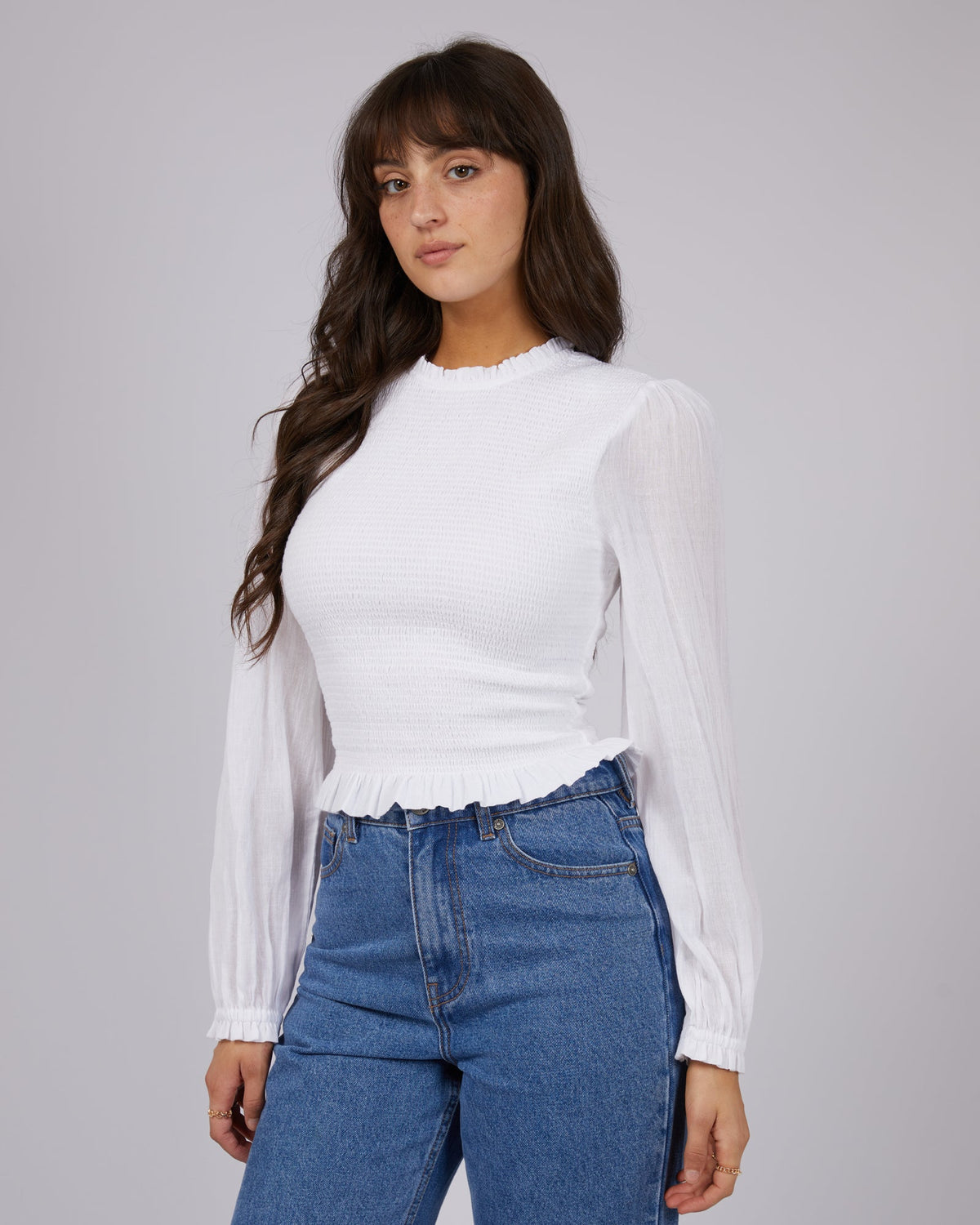 All About Eve-Audrina Top White-Edge Clothing