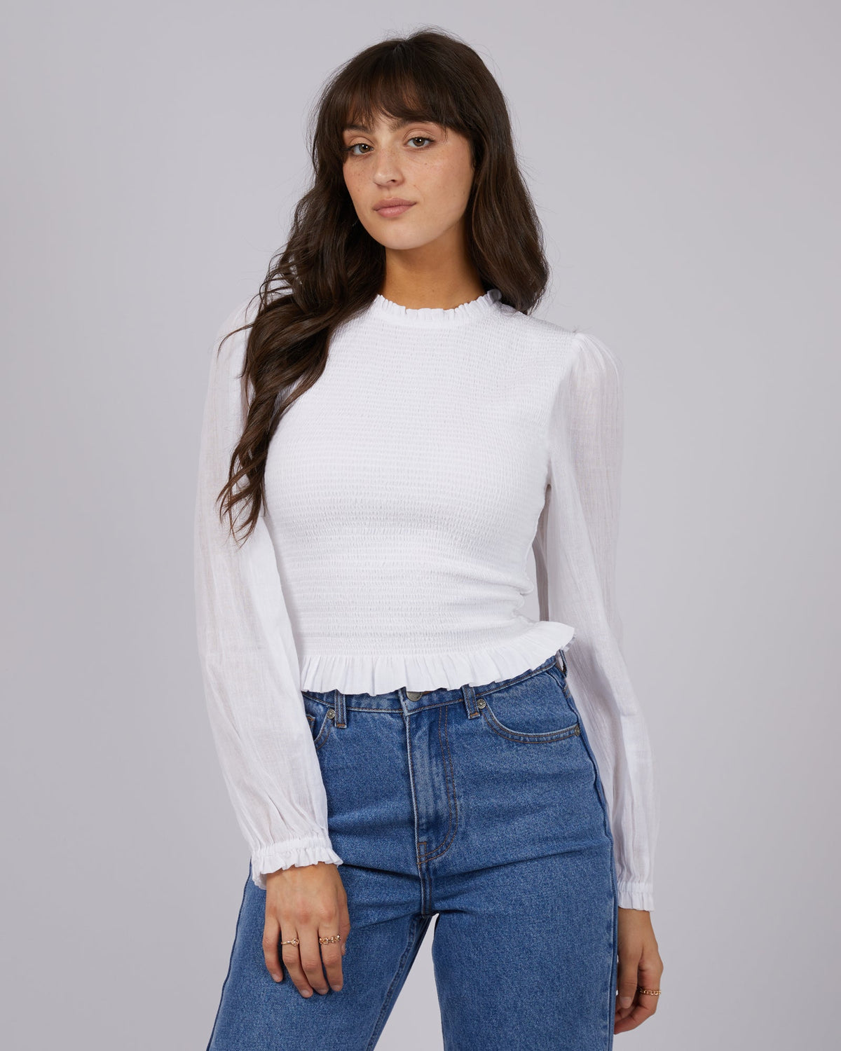 All About Eve-Audrina Top White-Edge Clothing