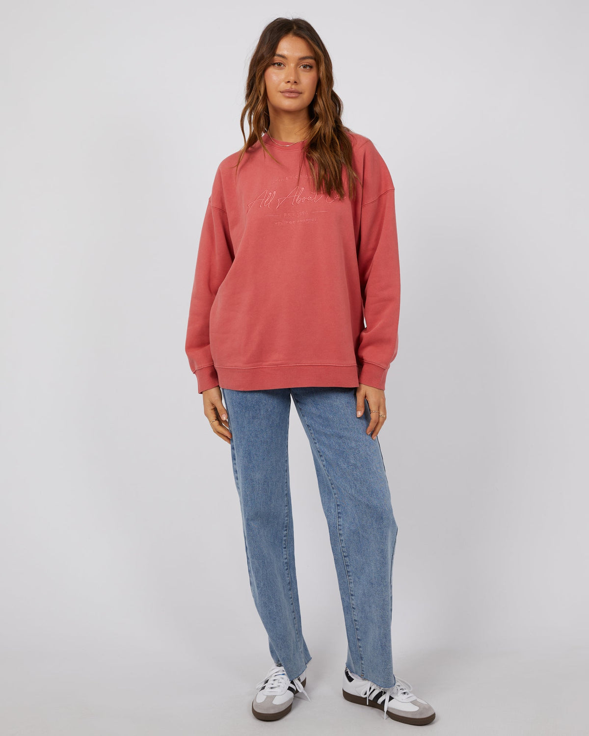 All About Eve-Classic Crew Blush-Edge Clothing