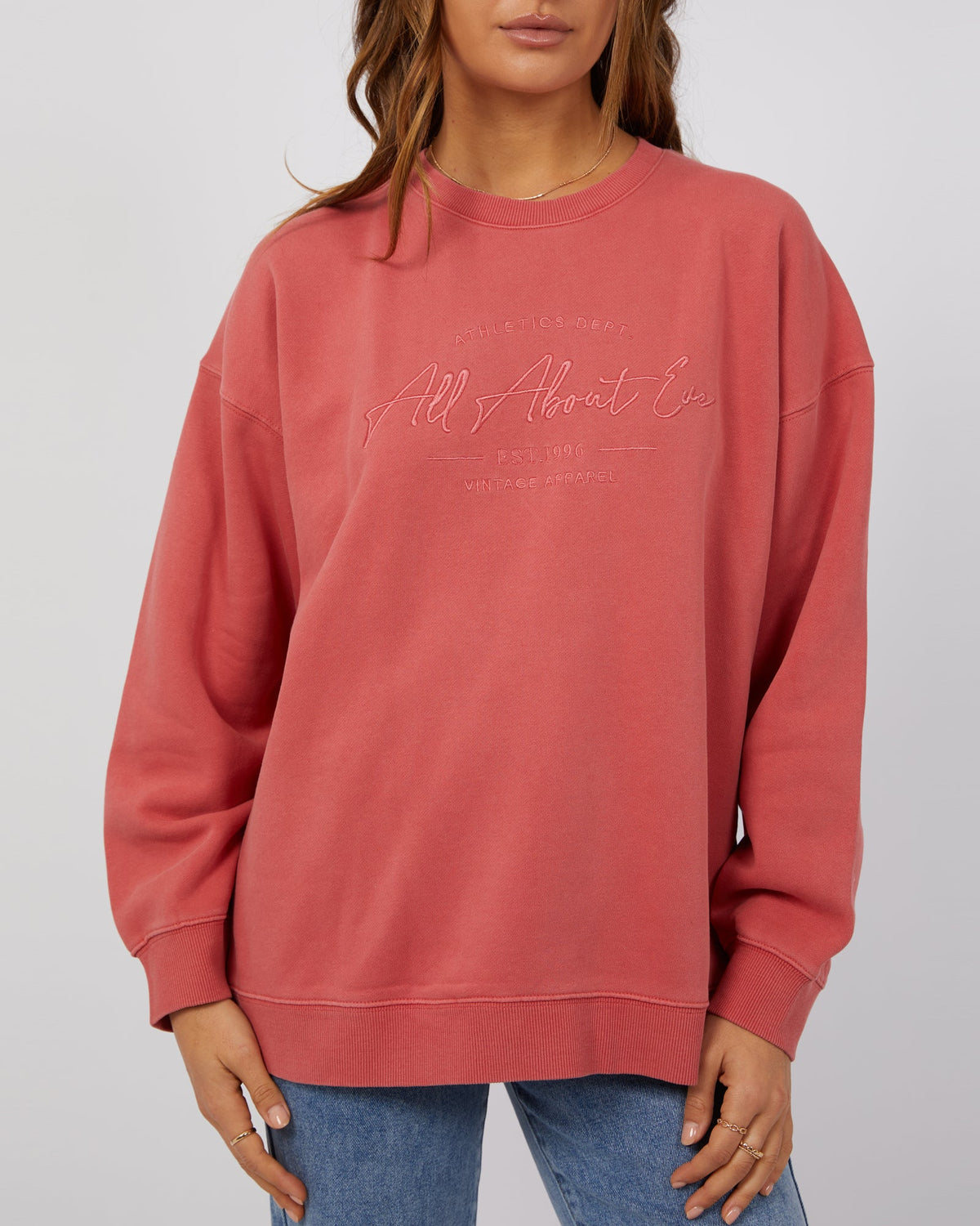 All About Eve-Classic Crew Blush-Edge Clothing