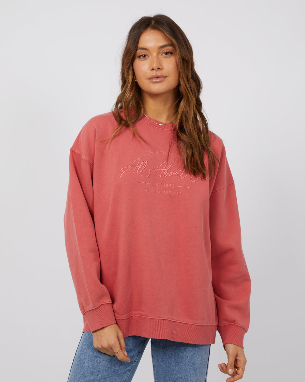 All About Eve-Classic Crew Blush-Edge Clothing