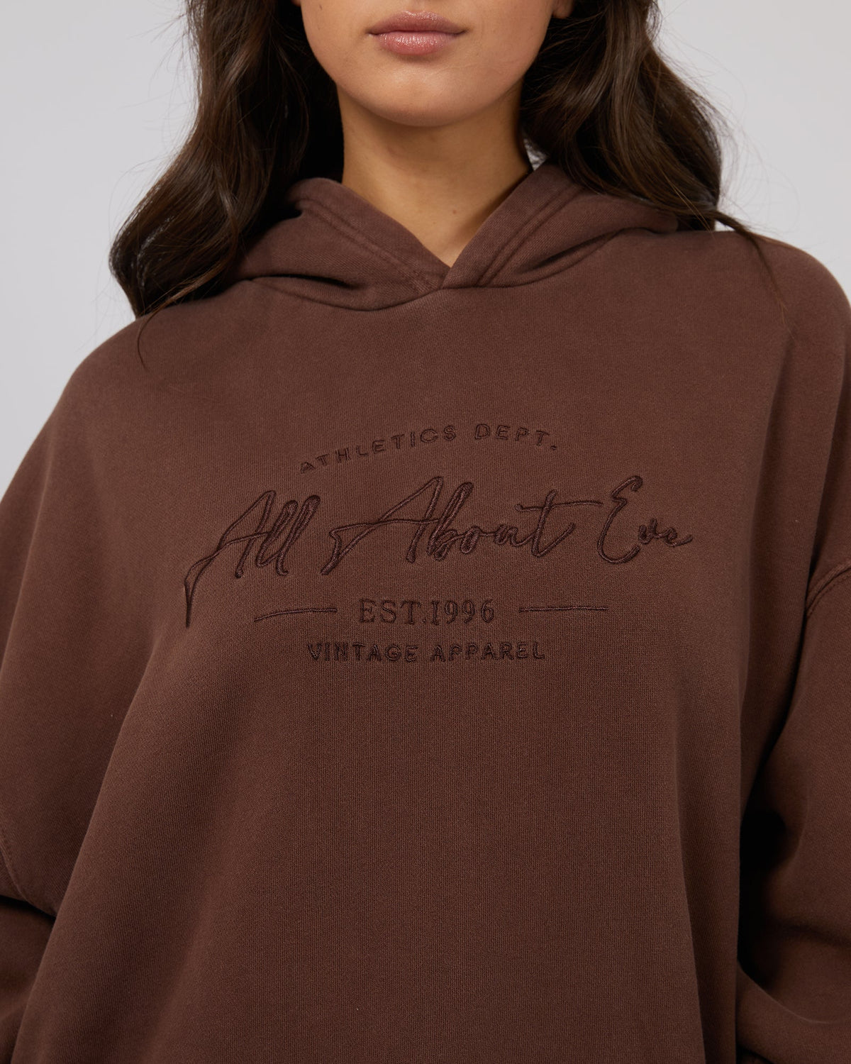 All About Eve-Classic Hoodie Brown-Edge Clothing