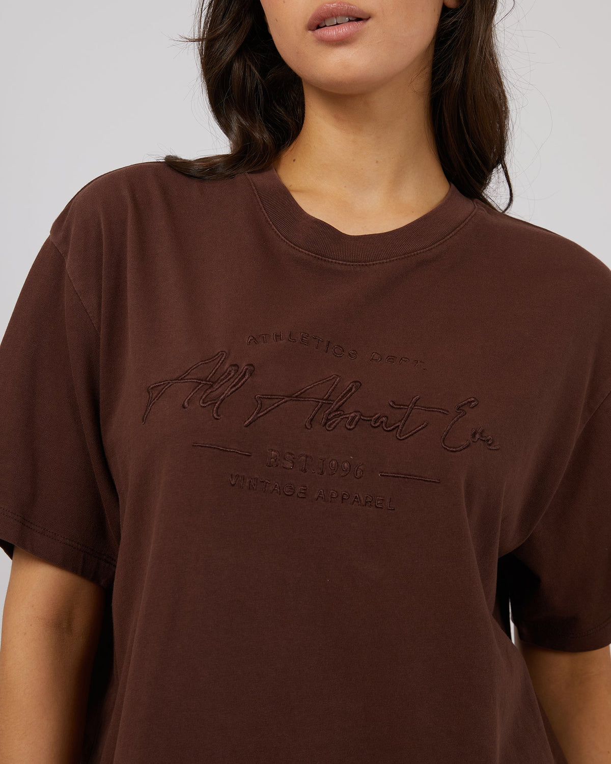 All About Eve-Classic Tee Brown-Edge Clothing